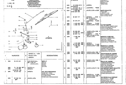 Window Wiper, page 493 — CX Parts Catalogue — 1979–1981