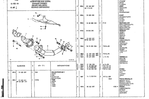 Exhaust, page 539 — CX Parts Catalogue — 1979–1981