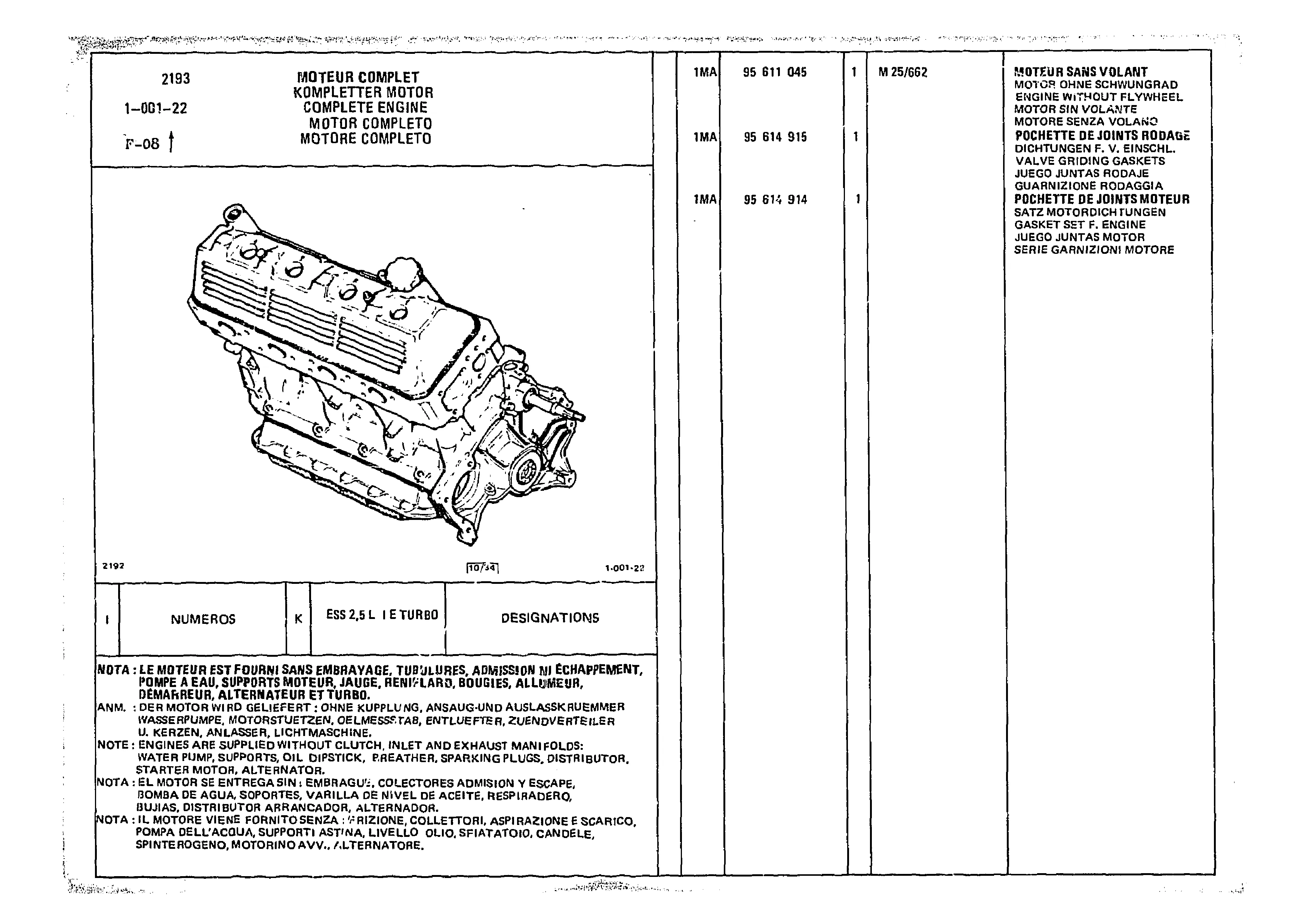 Complete Engine, page 79 of 985 — CX Parts Catalogue — 1981–1985