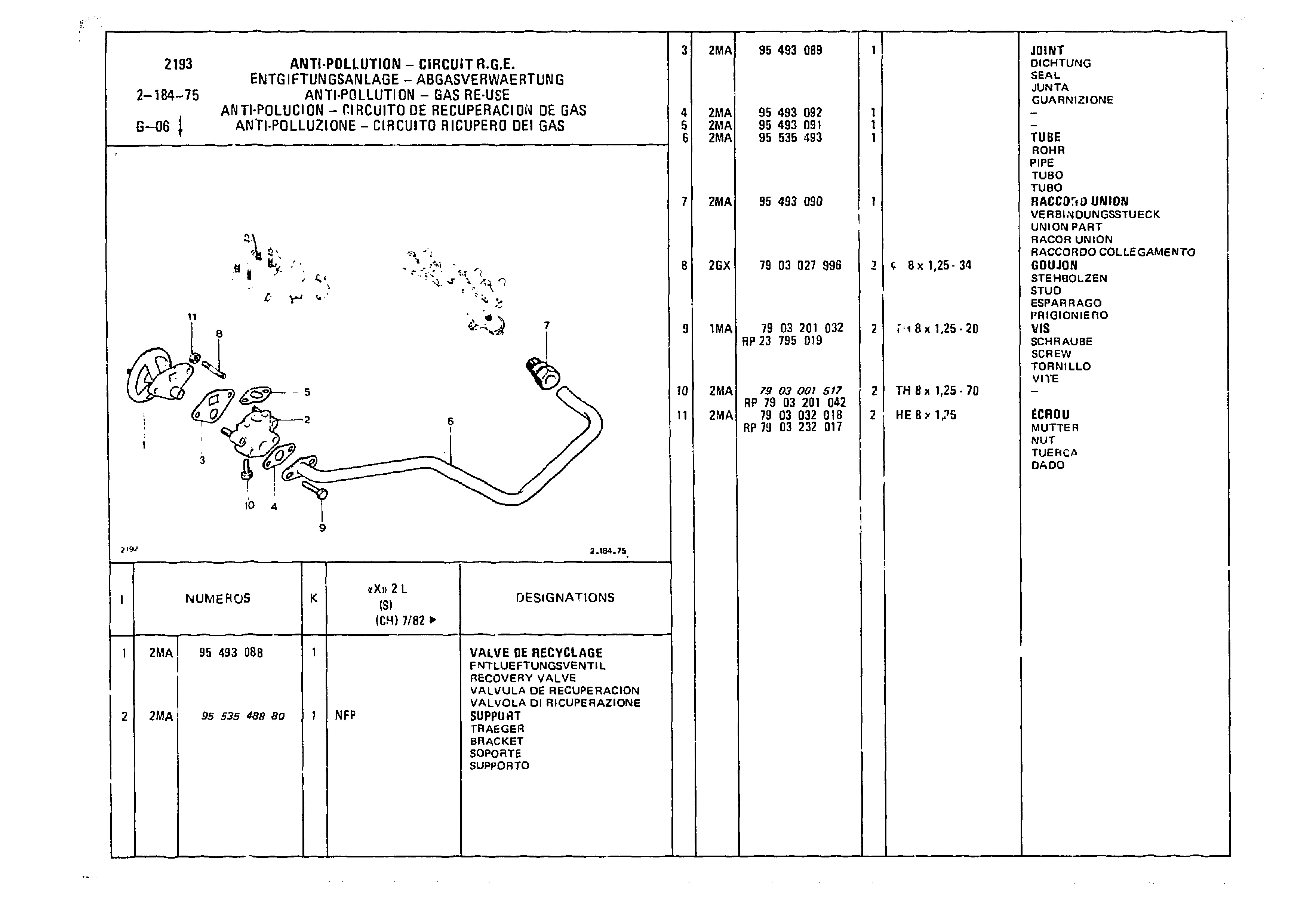 Anti-Pollution, page 338 of 985 — CX Parts Catalogue — 1981–1985