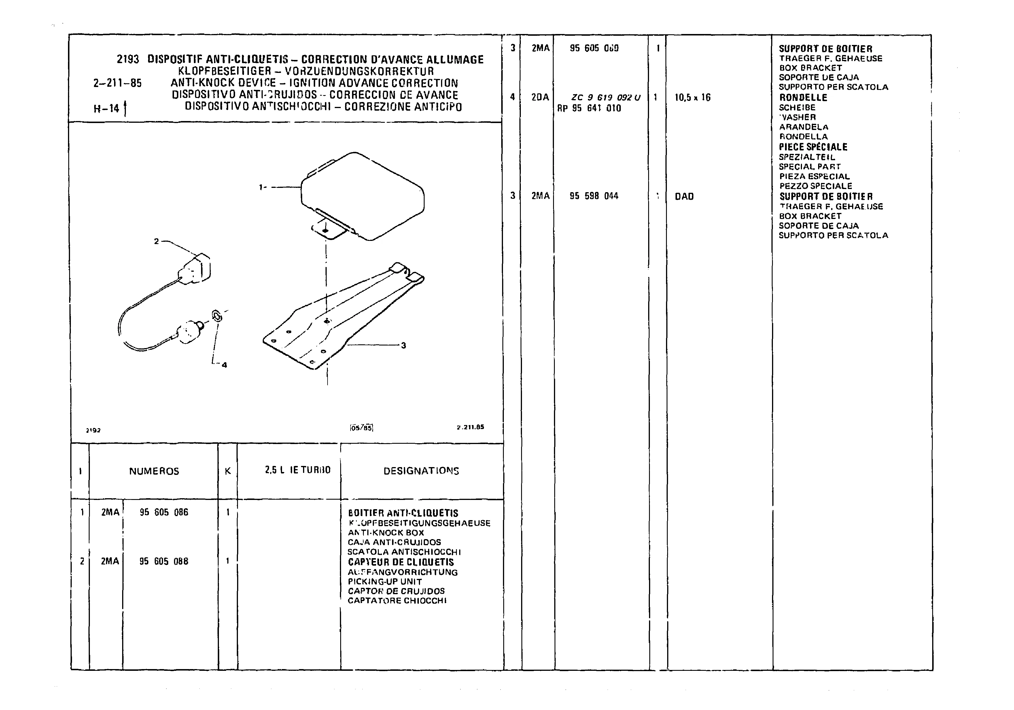 Anti-Knock Device, page 357 of 985 — CX Parts Catalogue — 1981–1985