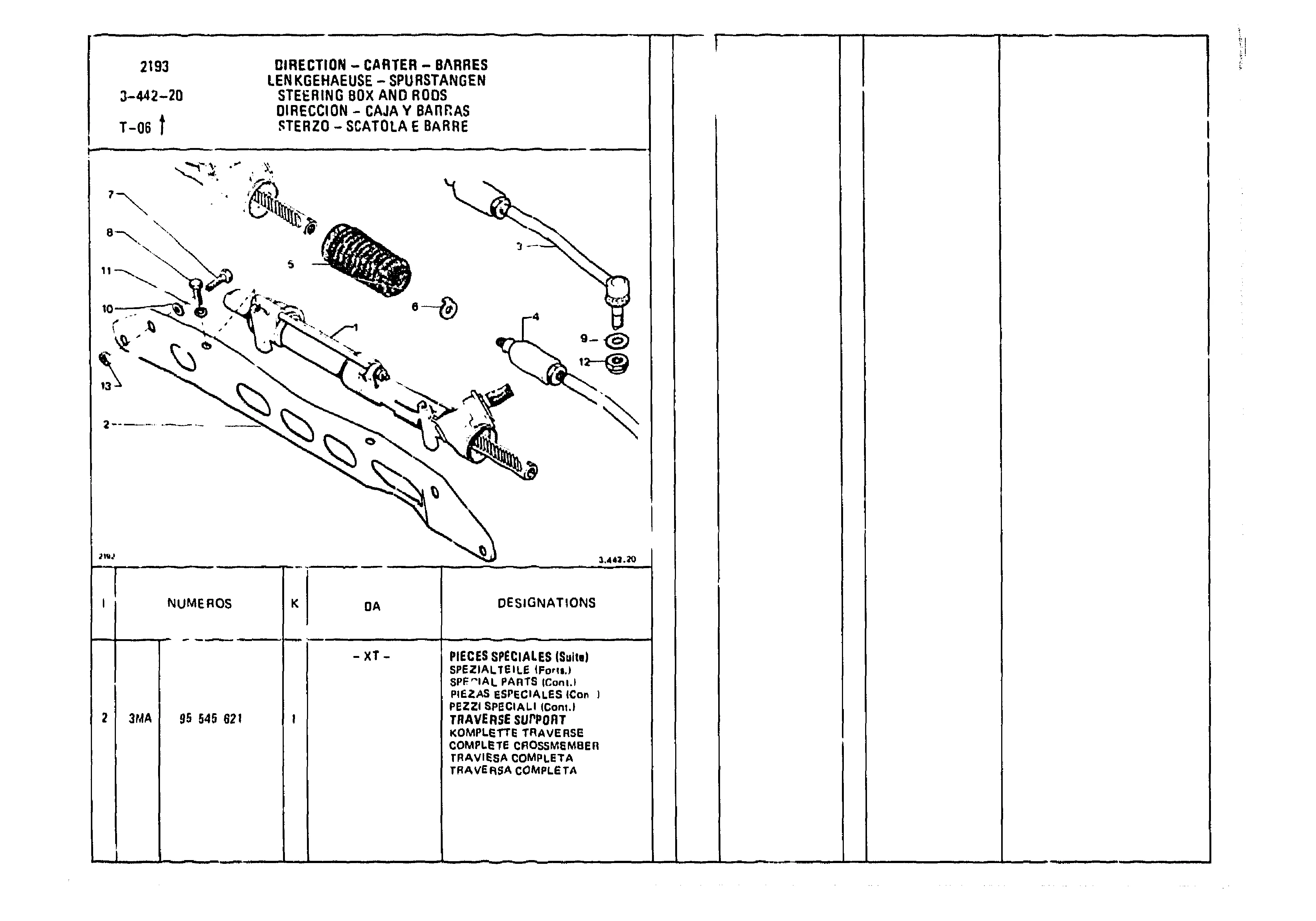 Steering Box And Rods, page 483 of 985 — CX Parts Catalogue — 1981–1985
