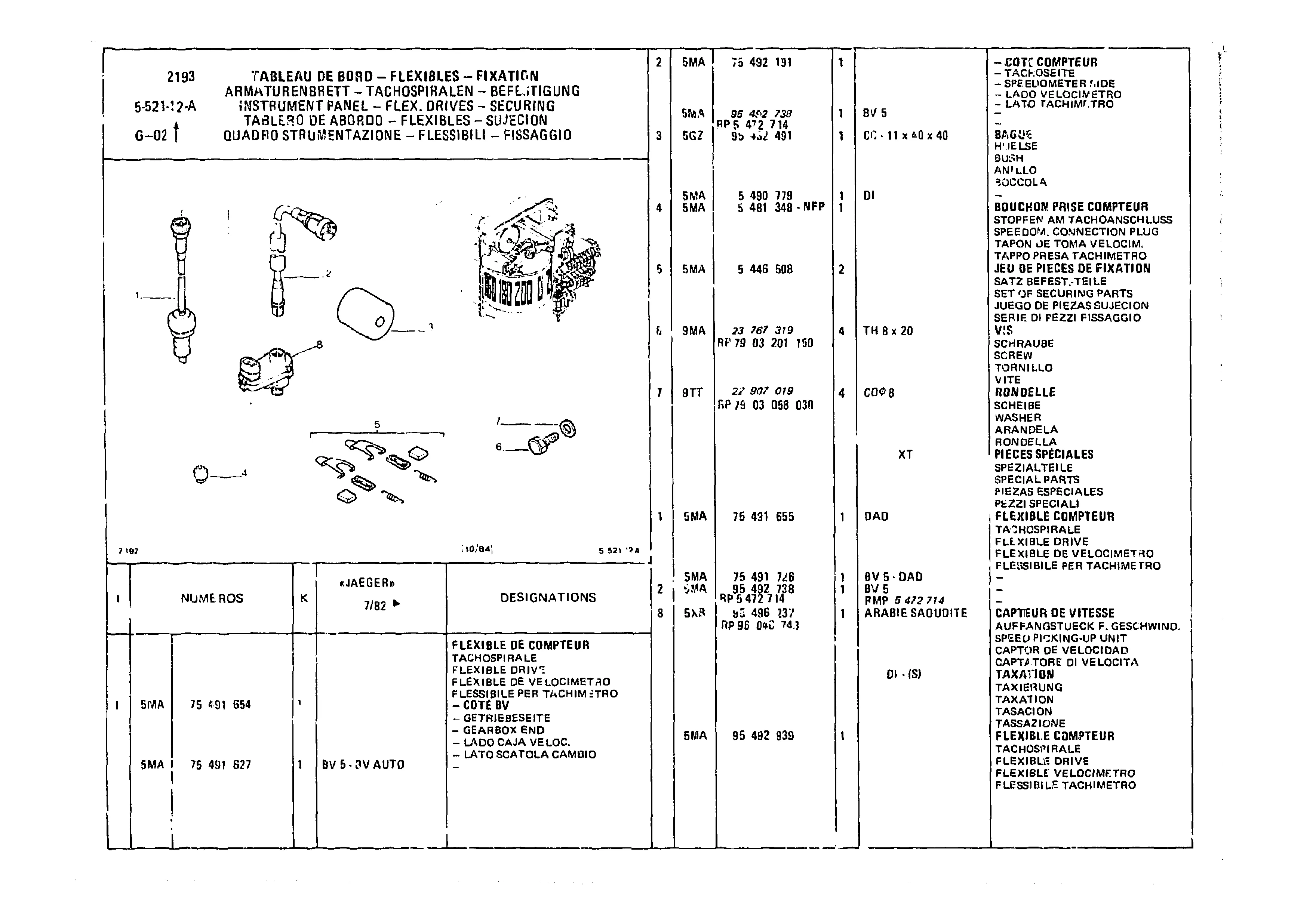 Instrument Panel, page 565 of 985 — CX Parts Catalogue — 1981–1985