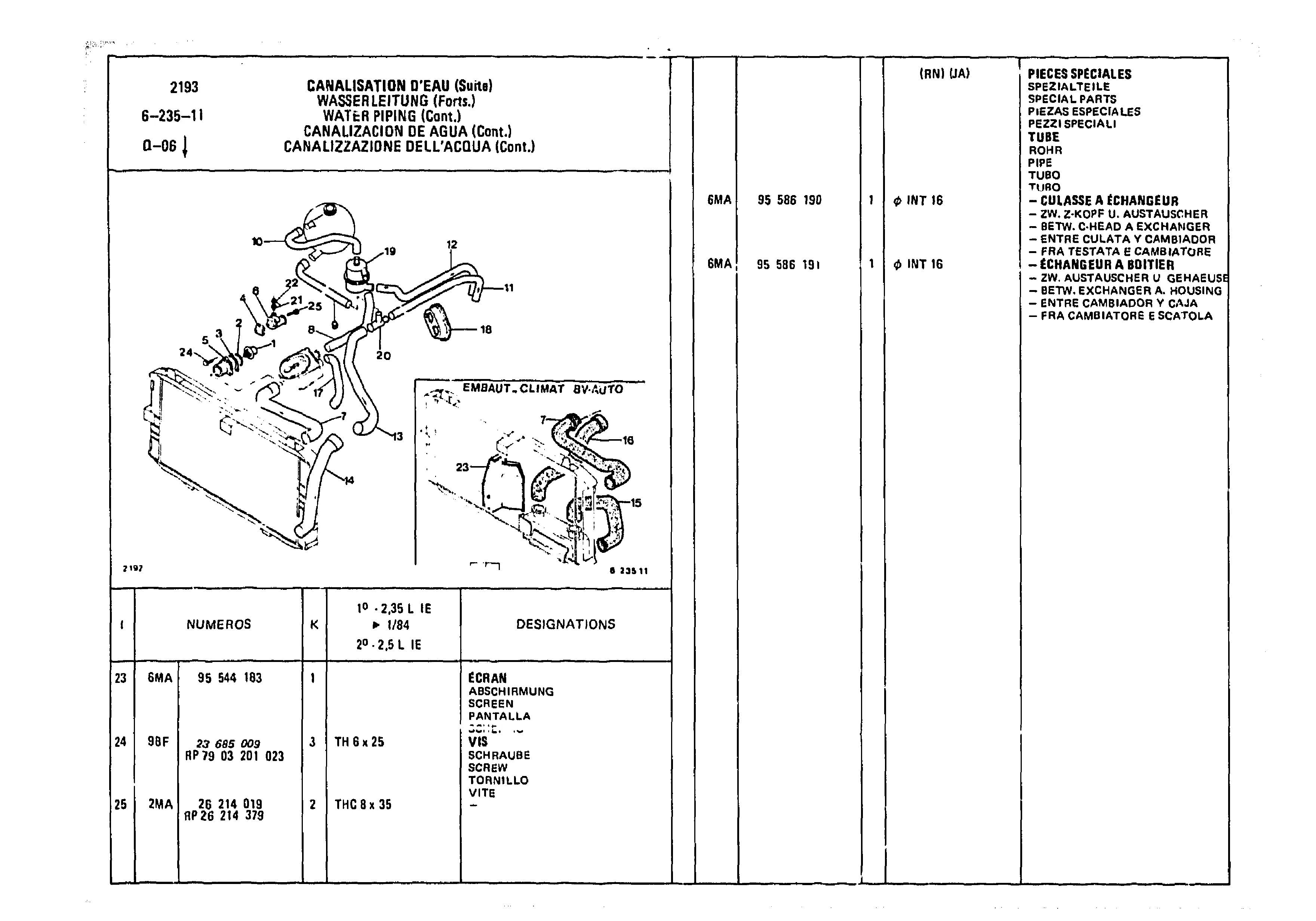 Water Piping, page 677 of 985 — CX Parts Catalogue — 1981–1985