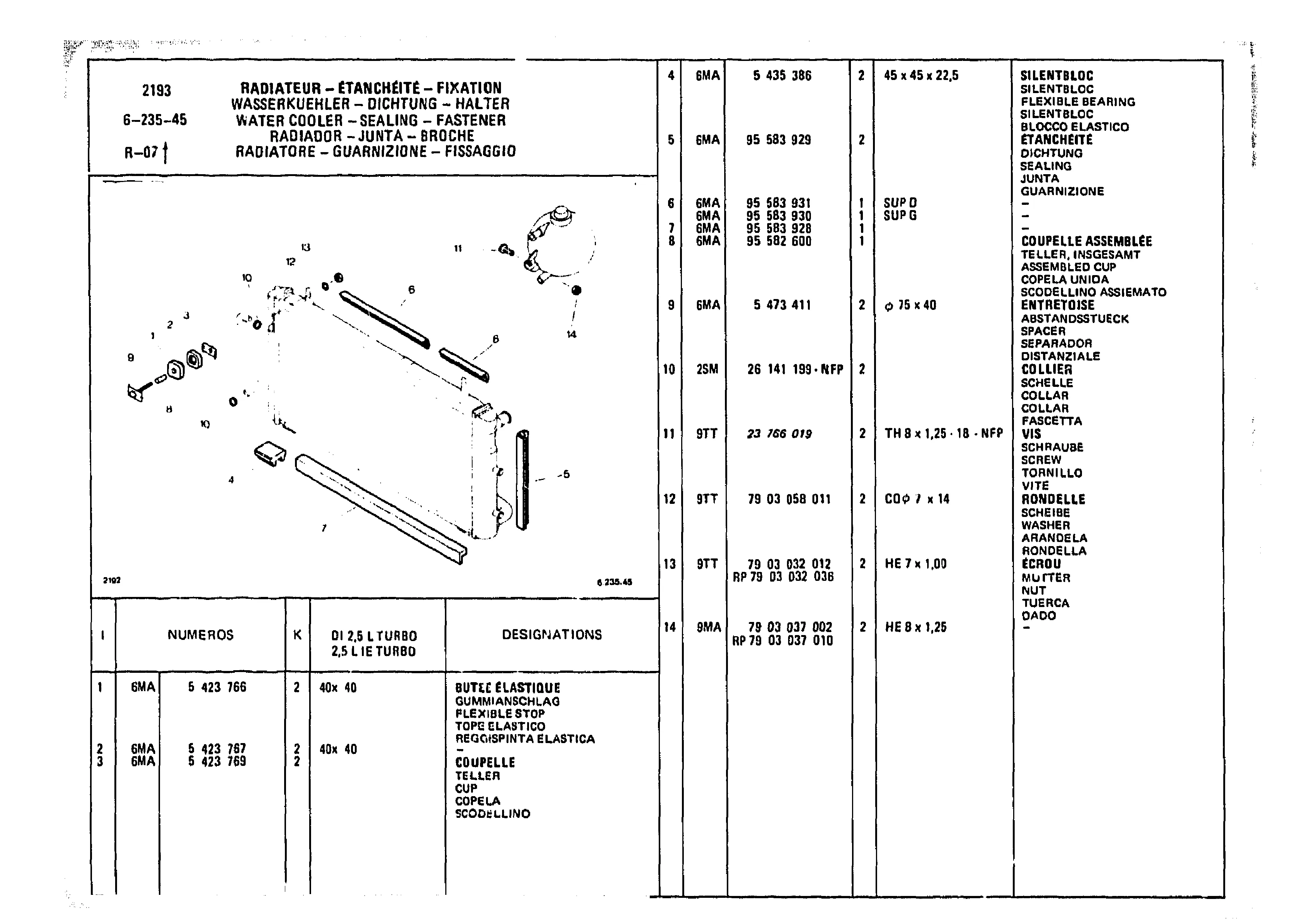 Sealing Fastener, page 689 of 985 — CX Parts Catalogue — 1981–1985