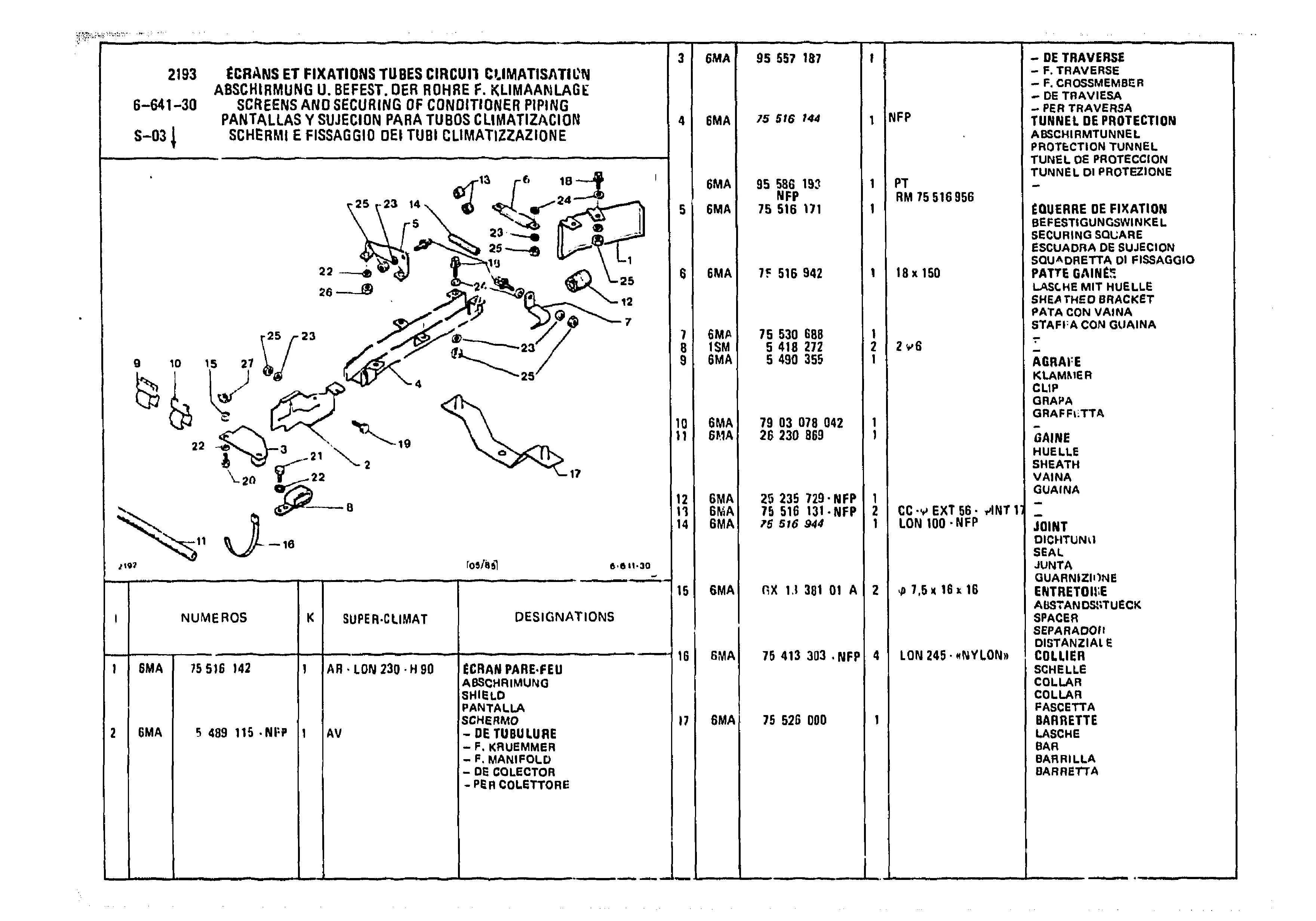 Screens And Securing, page 710 of 985 — CX Parts Catalogue — 1981–1985
