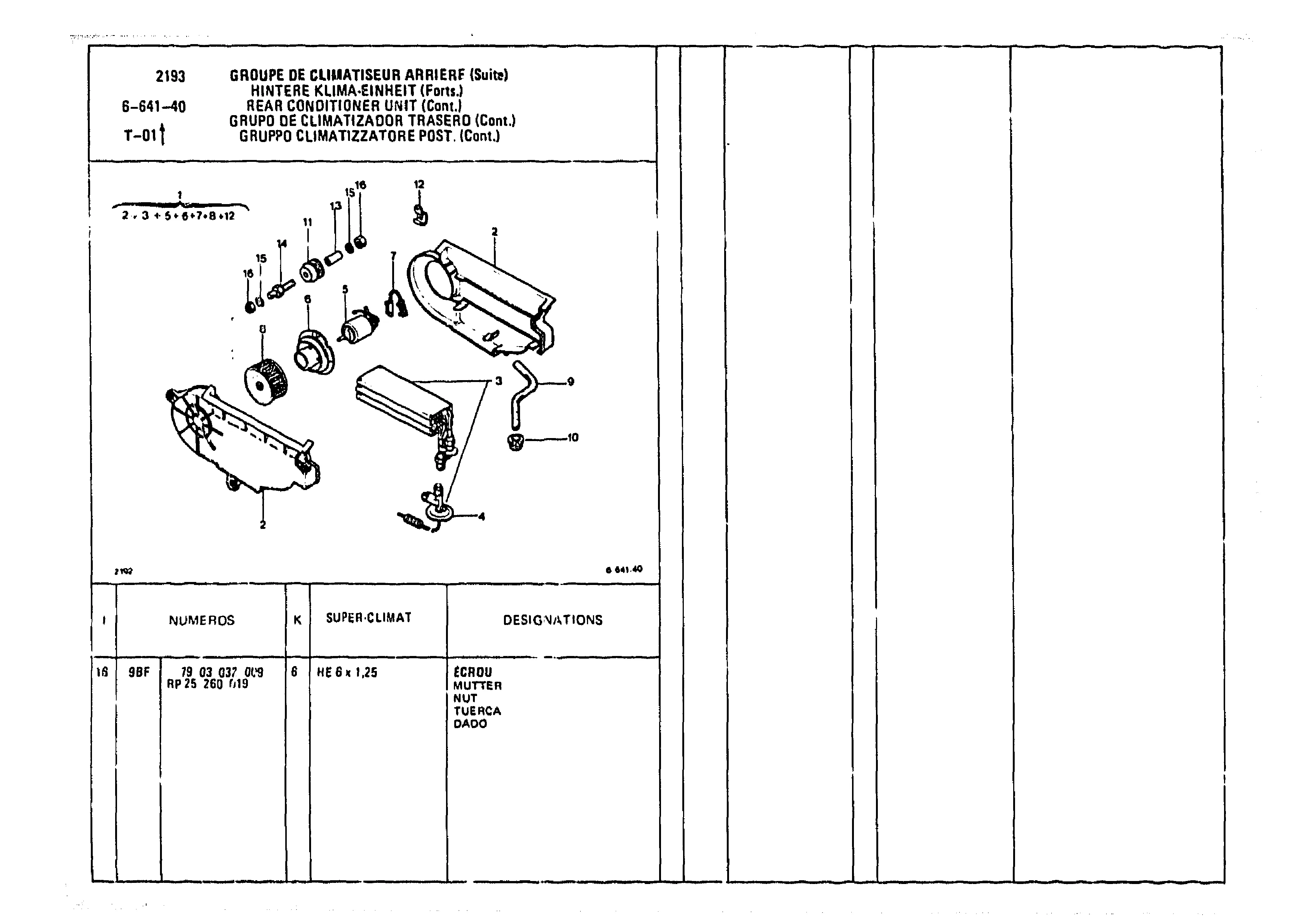 Rear Conditioner Unit, page 713 of 985 — CX Parts Catalogue — 1981–1985
