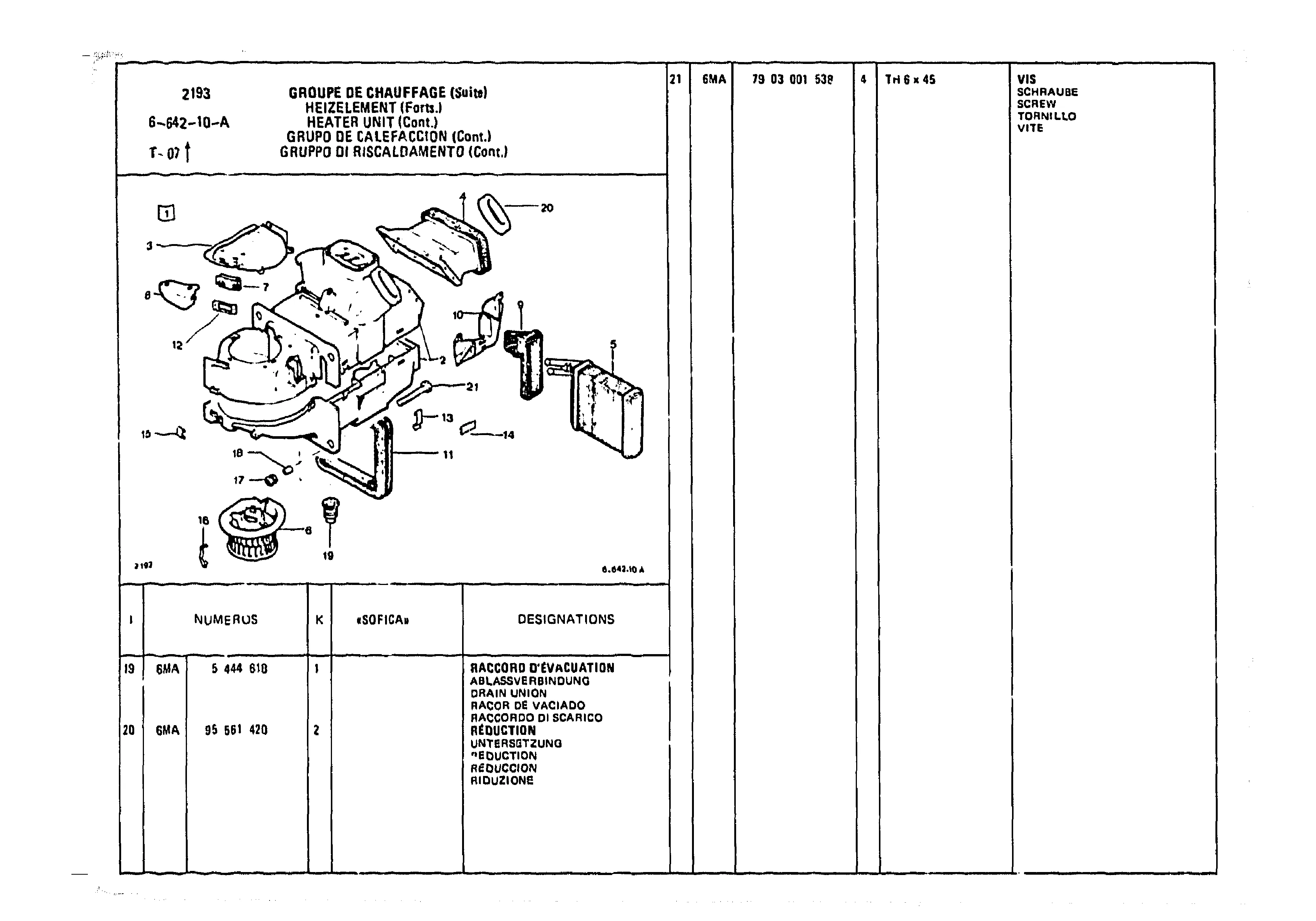 Heater Unit, page 719 of 985 — CX Parts Catalogue — 1981–1985