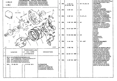 Alternator - Regulator, page 398 — CX Parts Catalogue — 1981–1985
