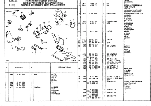 Piping Securing And Protection, page 449 — CX Parts Catalogue — 1981–1985