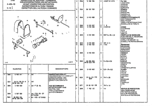 Height Correctors, page 466 — CX Parts Catalogue — 1981–1985