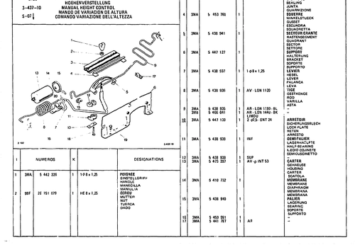 Manual Height Control, page 471 — CX Parts Catalogue — 1981–1985