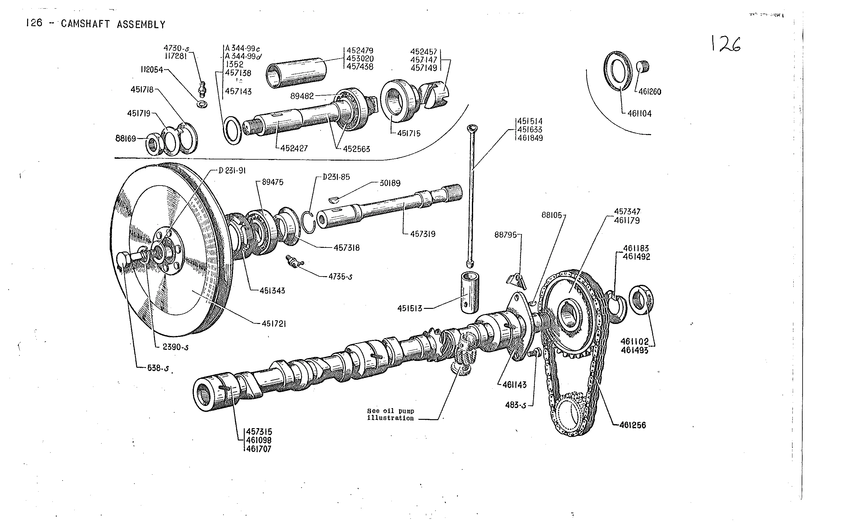 Camshaft assembly, page 26 of 226 — Front Wheel Drive 7 & 11 Parts Catalogue