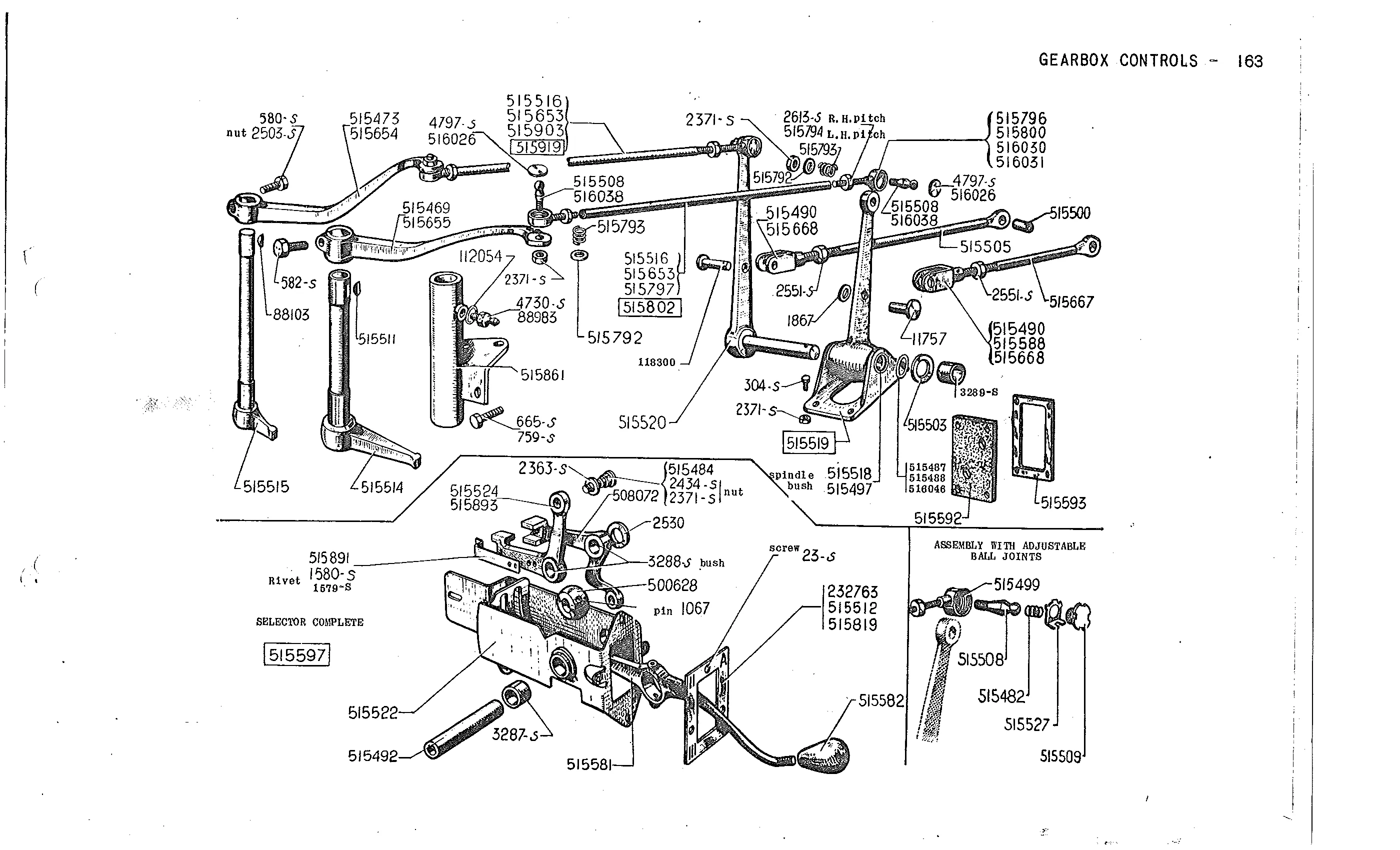 Controls, page 54 of 226 — Front Wheel Drive 7 & 11 Parts Catalogue