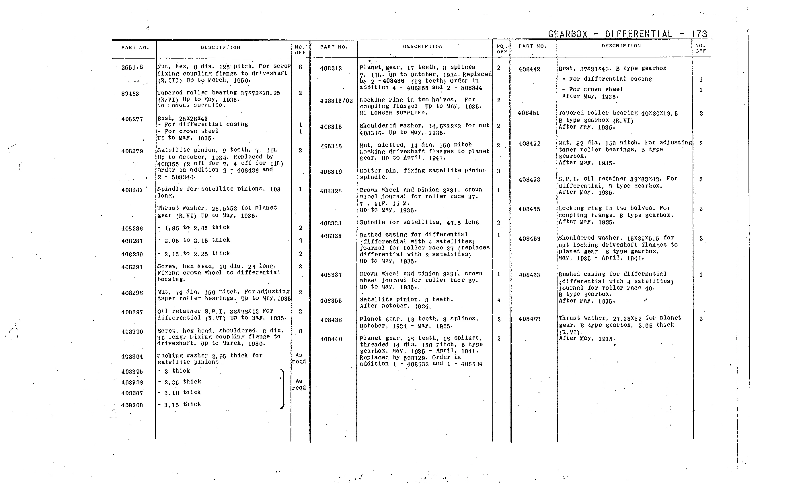 Differential, page 60 of 226 — Front Wheel Drive 7 & 11 Parts Catalogue