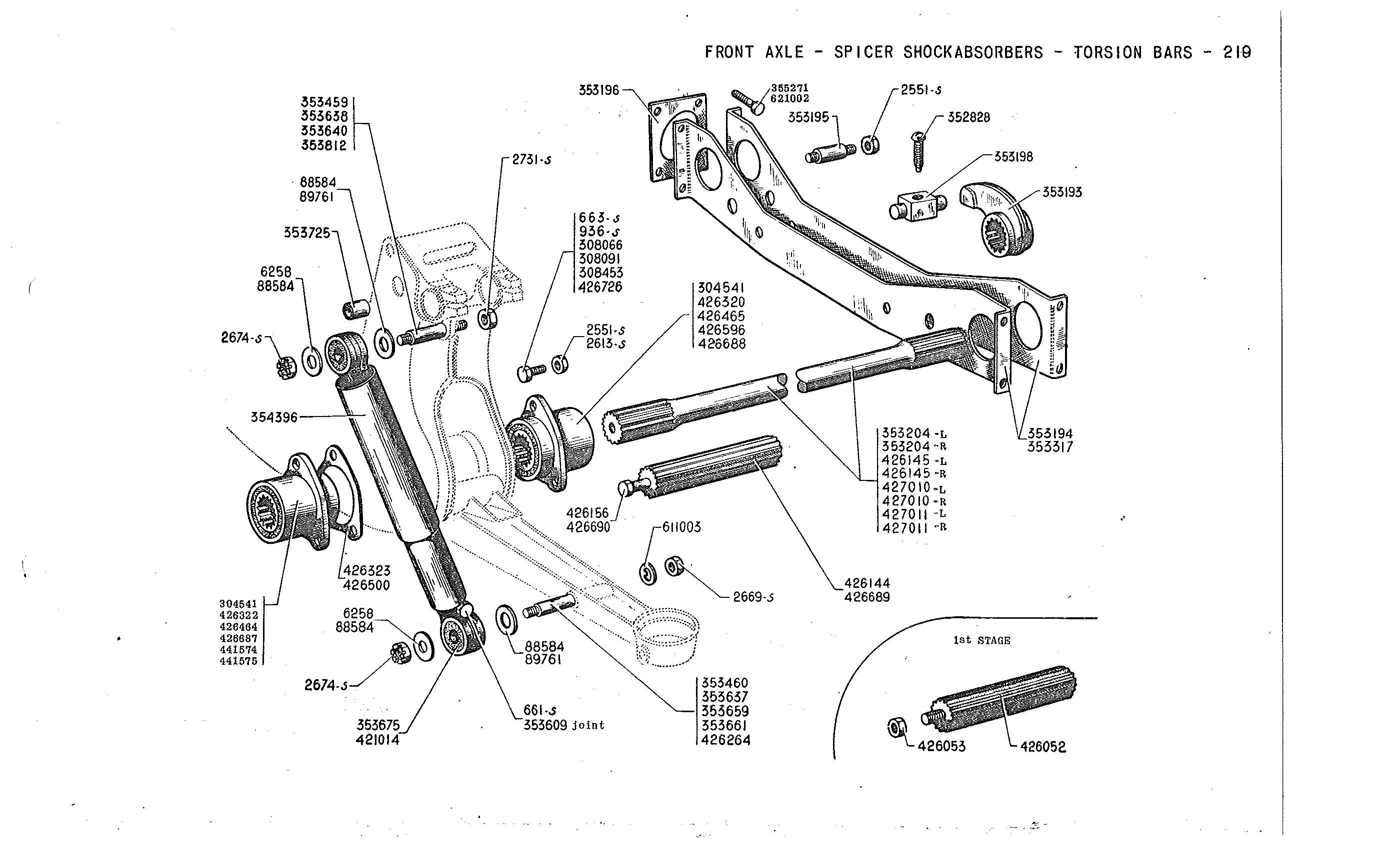 Spice s/absorbers, torsion bars, page 78 of 226 — Front Wheel Drive 7 & 11 Parts Catalogue