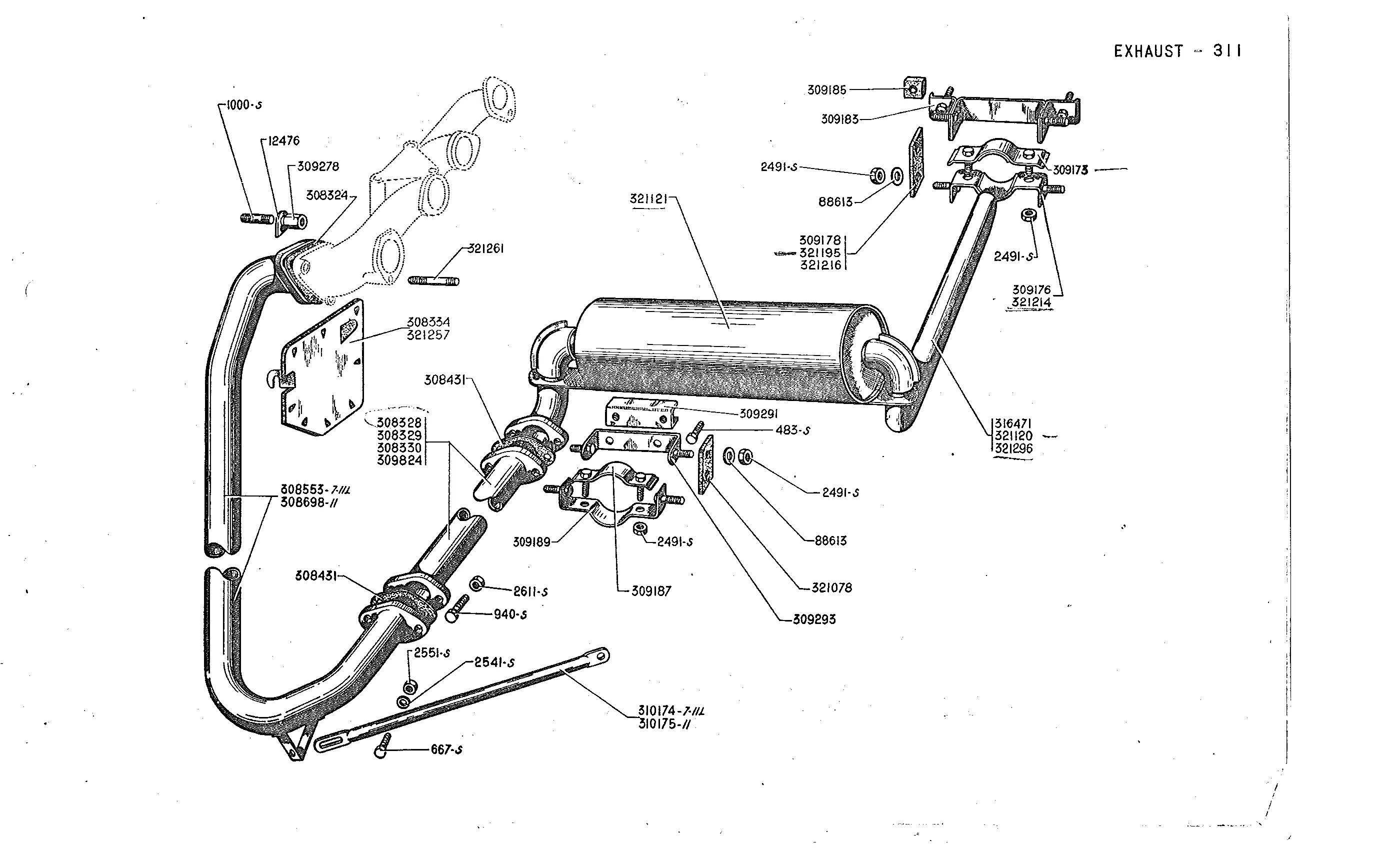 Exhaust 6/36->, page 133 of 226 — Front Wheel Drive 7 & 11 Parts Catalogue