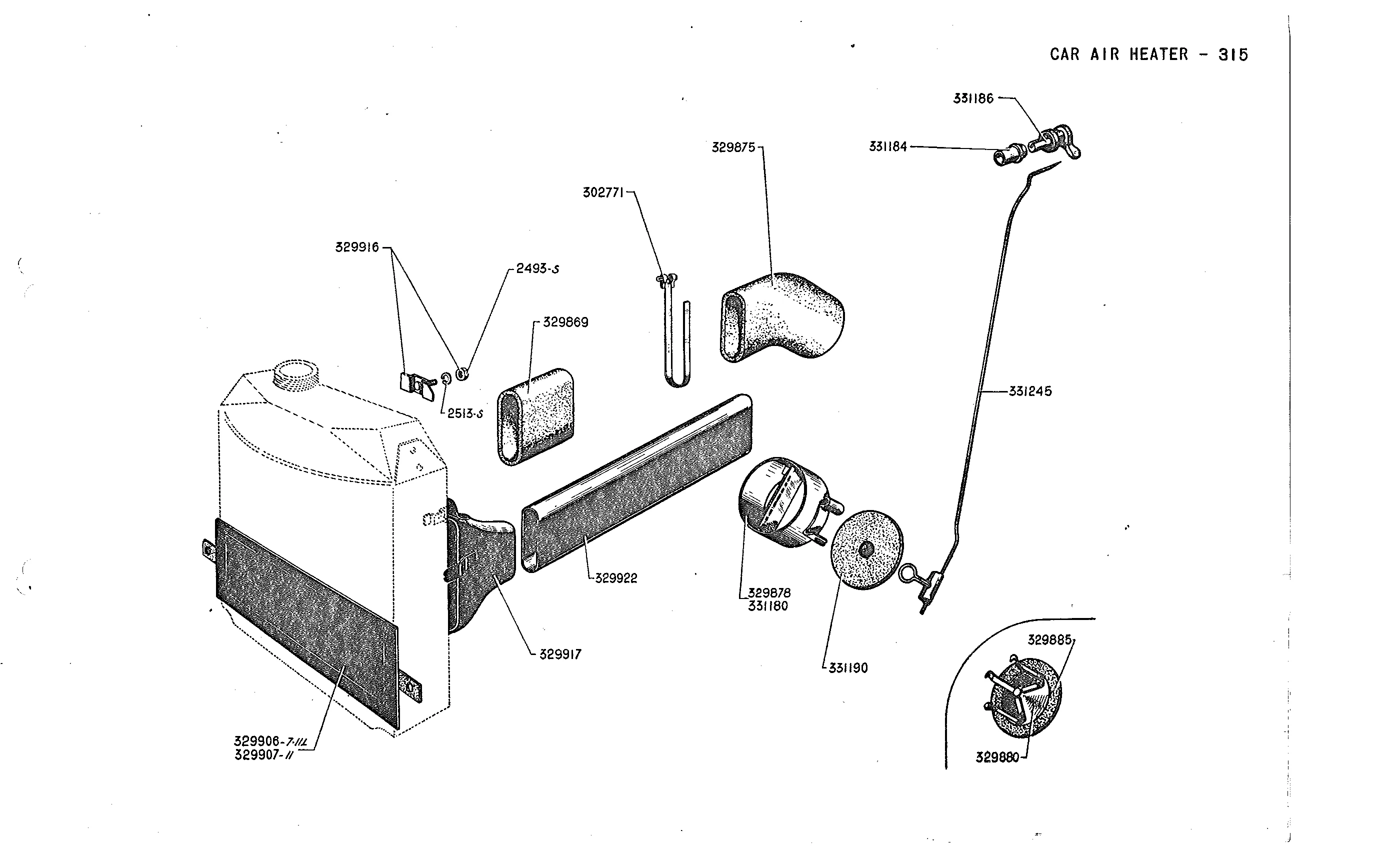 Car air heater, page 137 of 226 — Front Wheel Drive 7 & 11 Parts Catalogue