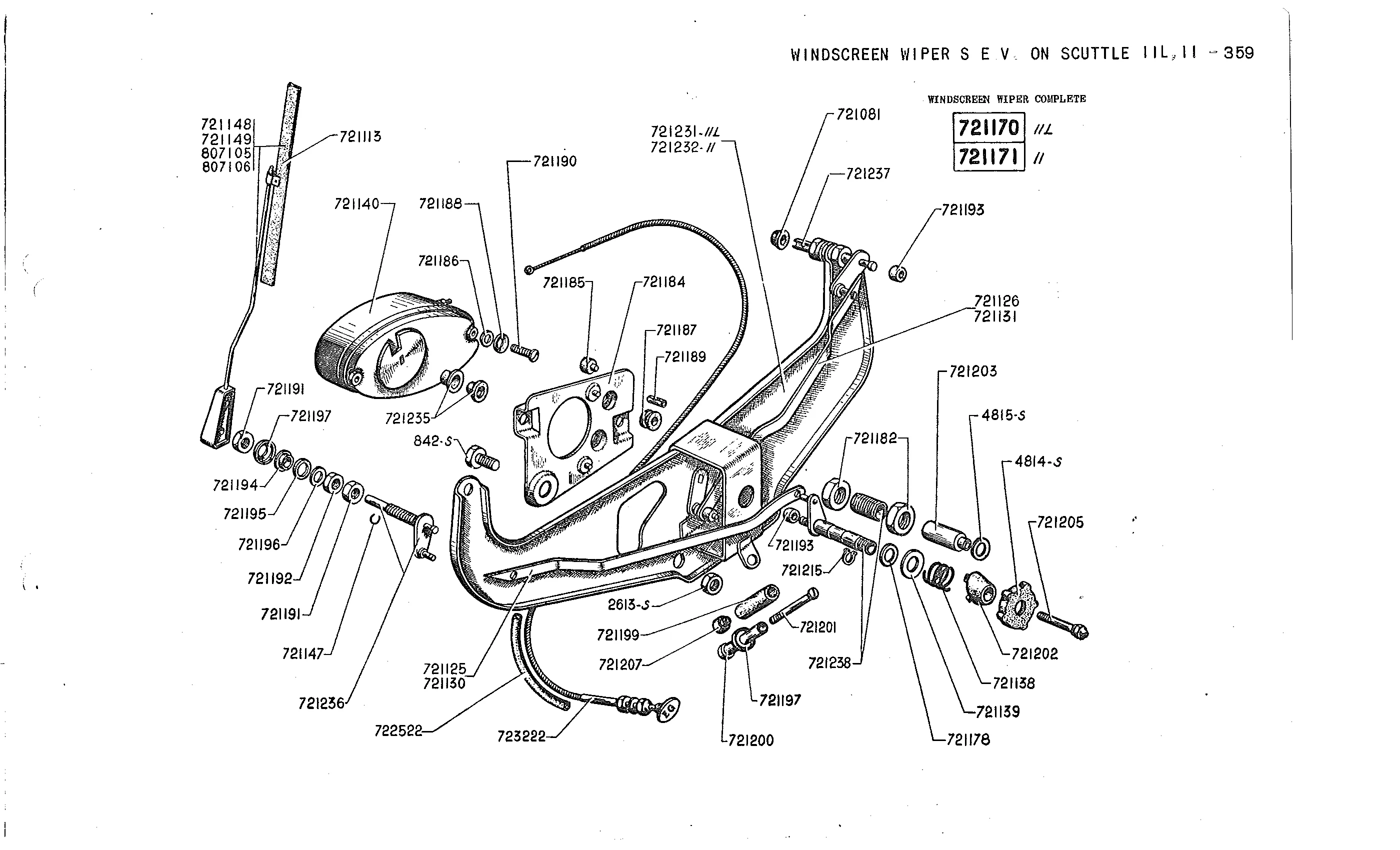 S.E.V 11L, 11 6/52->, page 176 of 226 — Front Wheel Drive 7 & 11 Parts Catalogue