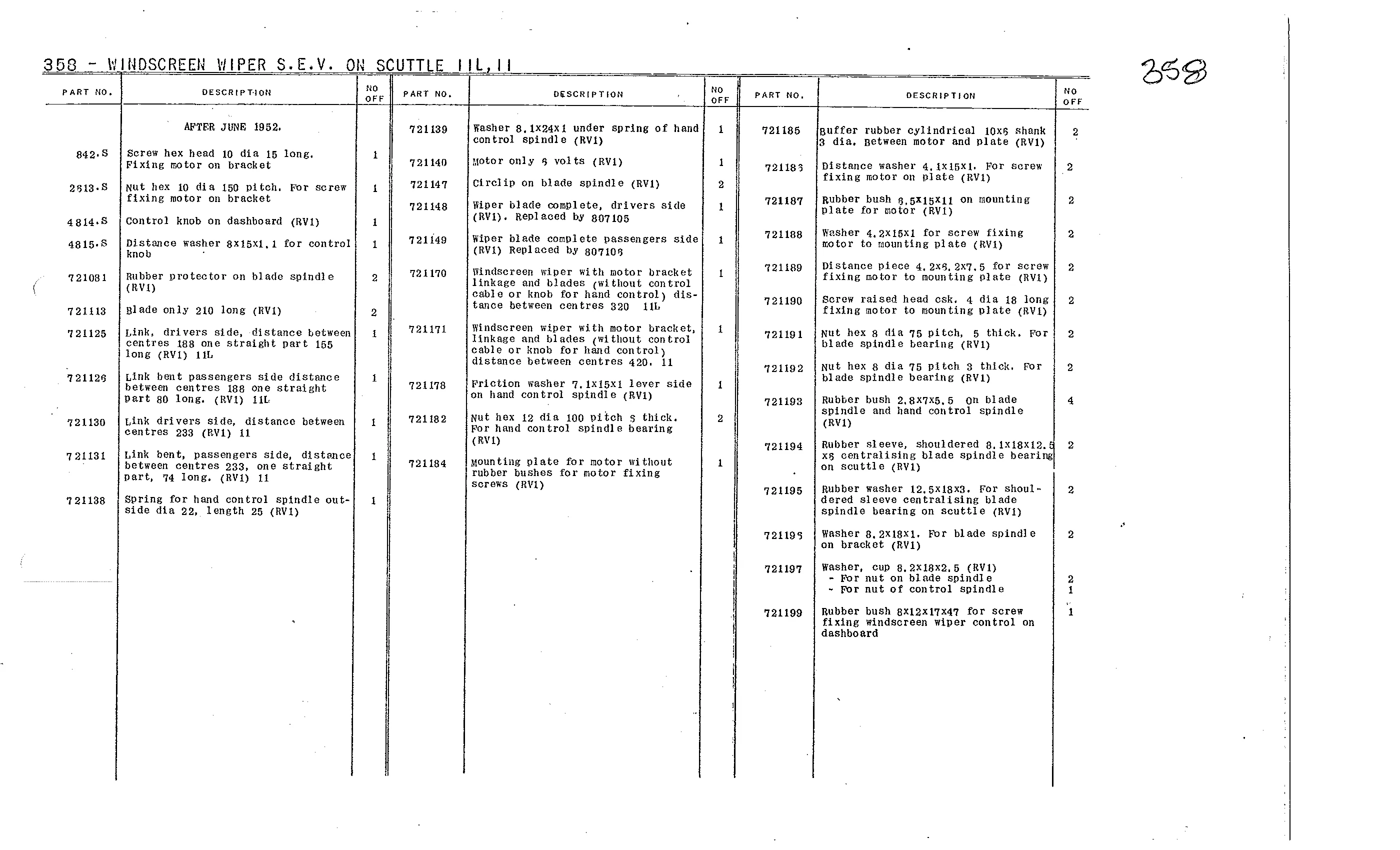 ->6/52, page 177 of 226 — Front Wheel Drive 7 & 11 Parts Catalogue