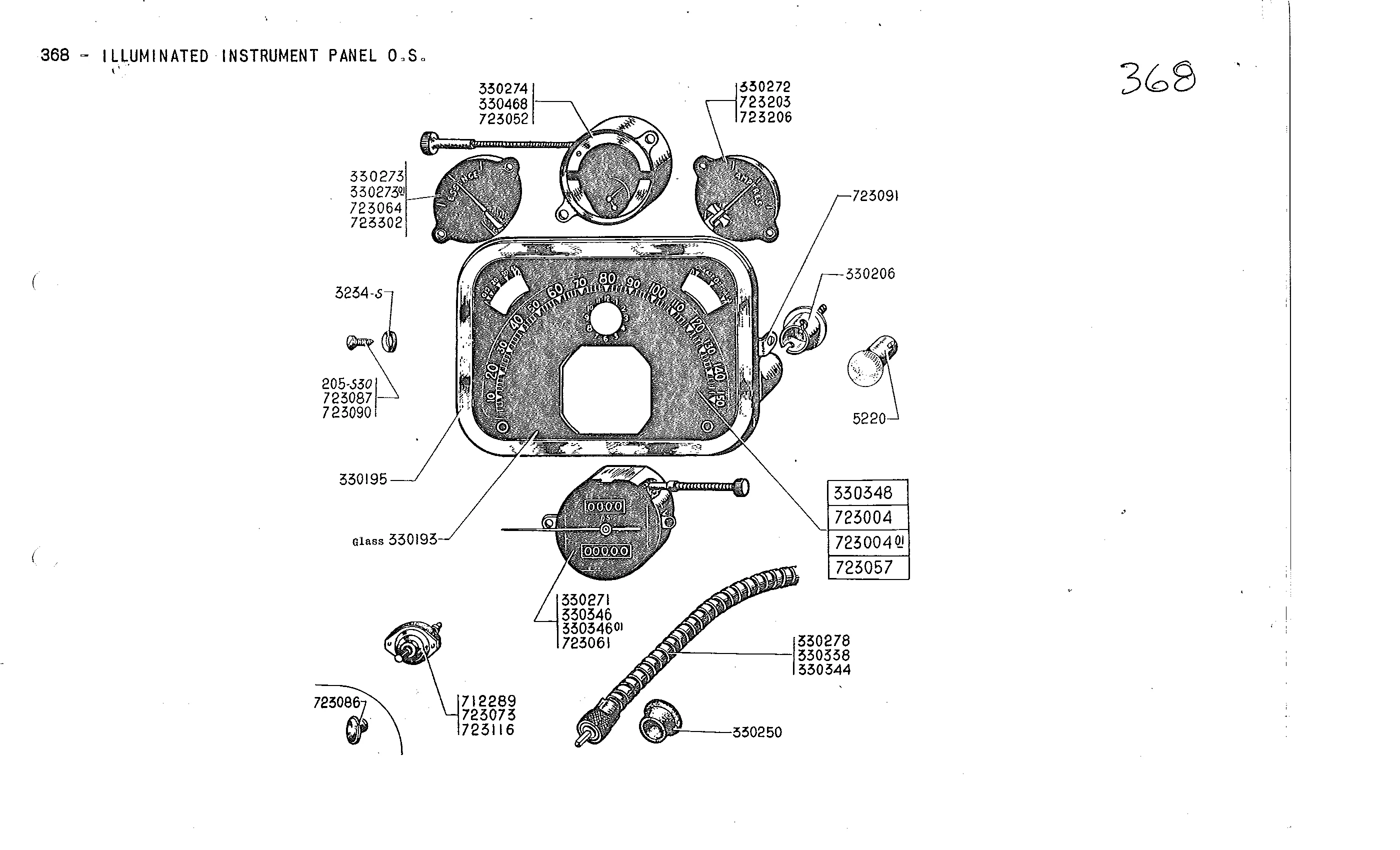 Inst. panel-5/36-7/52, page 185 of 226 — Front Wheel Drive 7 & 11 Parts Catalogue
