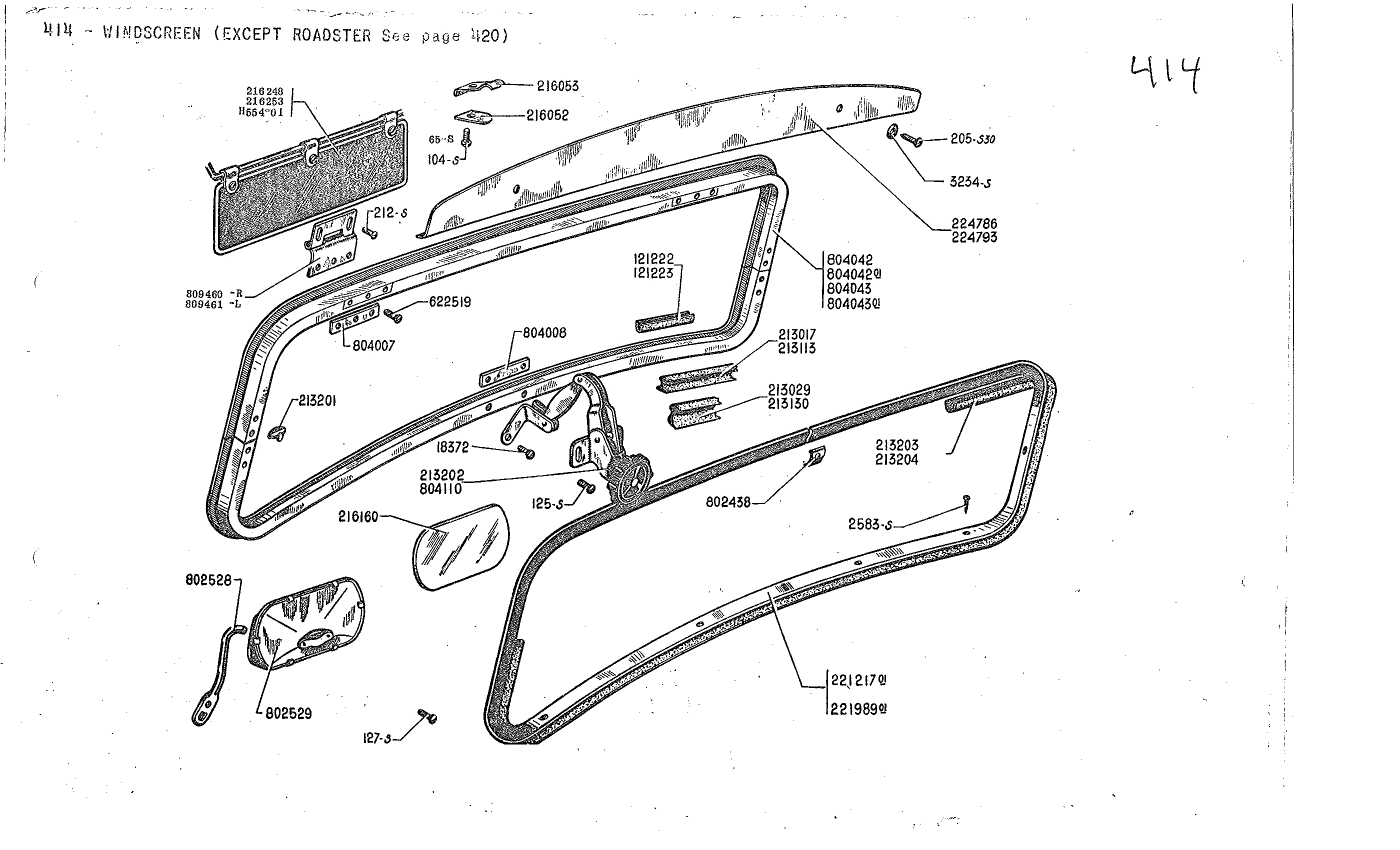 Windscreen, page 198 of 226 — Front Wheel Drive 7 & 11 Parts Catalogue