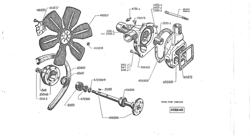 Water pum, fan 11L, 11, page 40 — Front Wheel Drive 7 & 11 Parts Catalogue