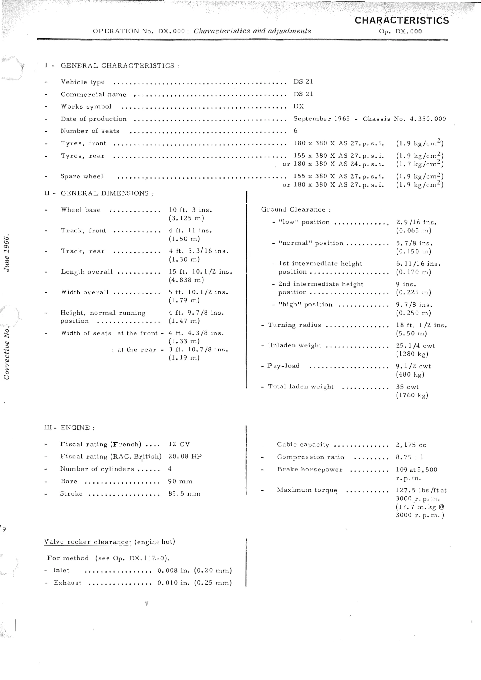 Characteristics and adjustments, page 15 of 750 — DS21 & DS21M / DS19A & DS19MA Repair Manual