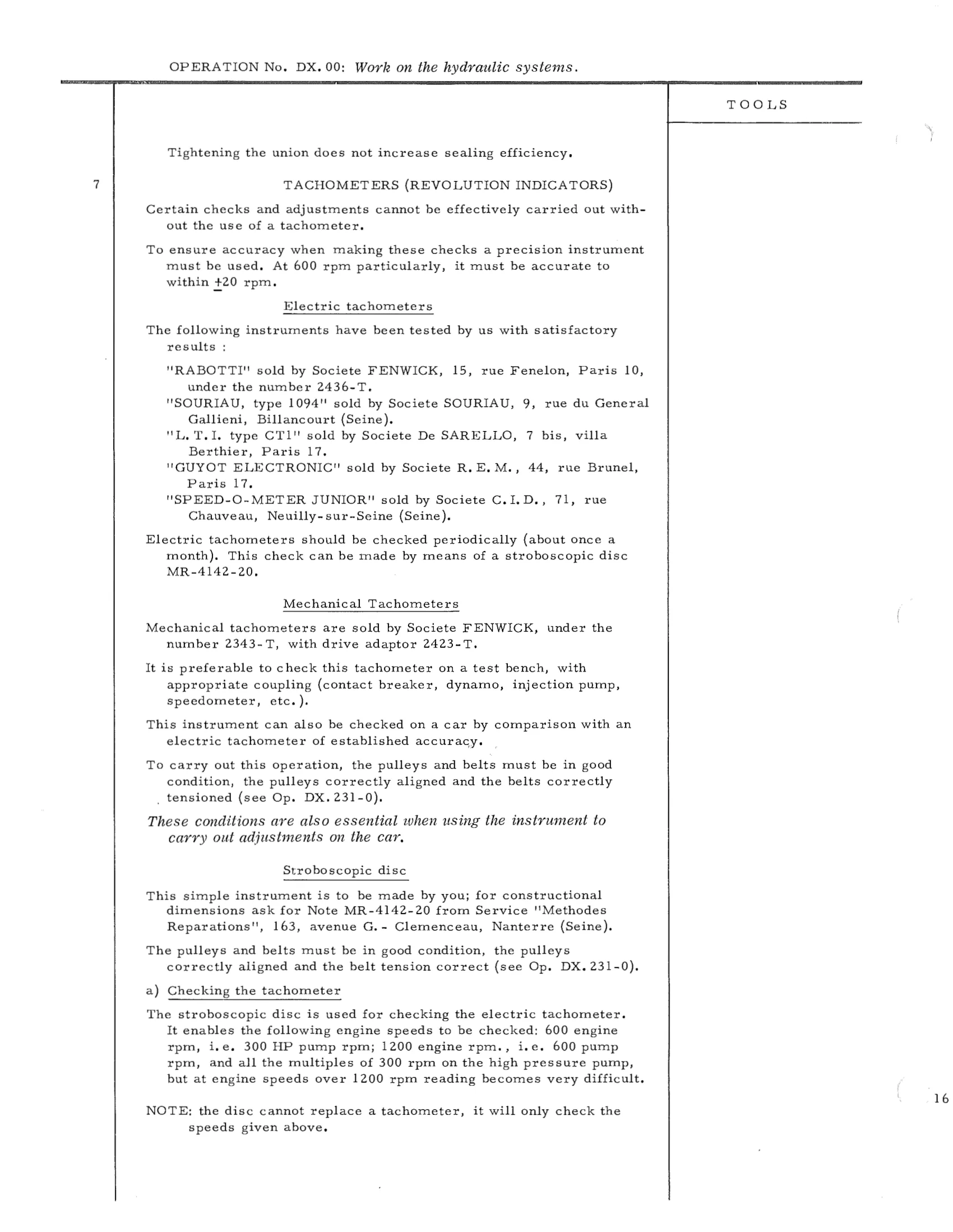 Work on the hydraulic systems, page 25 of 750 — DS21 & DS21M / DS19A & DS19MA Repair Manual