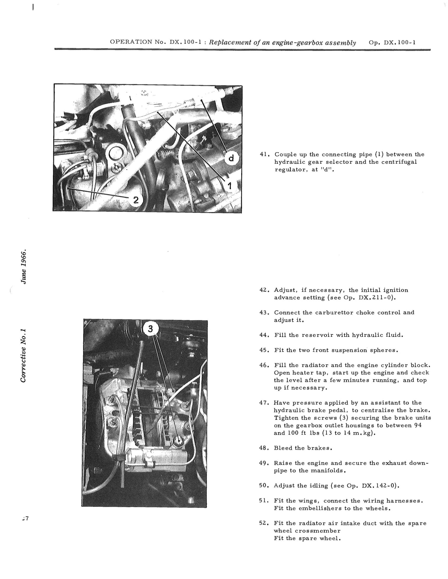 Engine / Replace engine/gearbox, page 39 of 750 — DS21 & DS21M / DS19A & DS19MA Repair Manual
