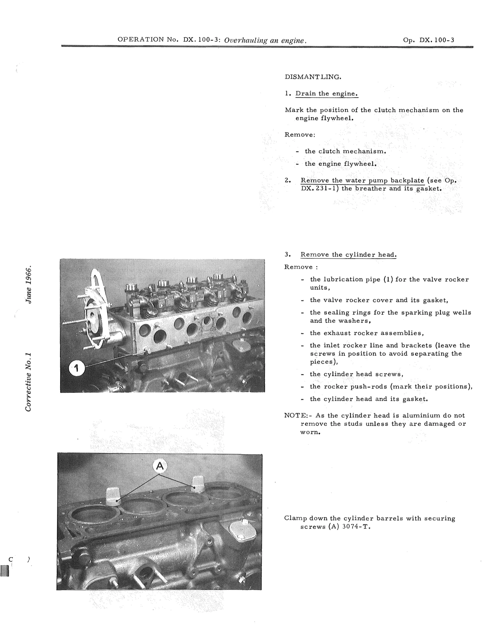 Overhaul engine / Remove cylinder head, page 50 of 750 — DS21 & DS21M / DS19A & DS19MA Repair Manual