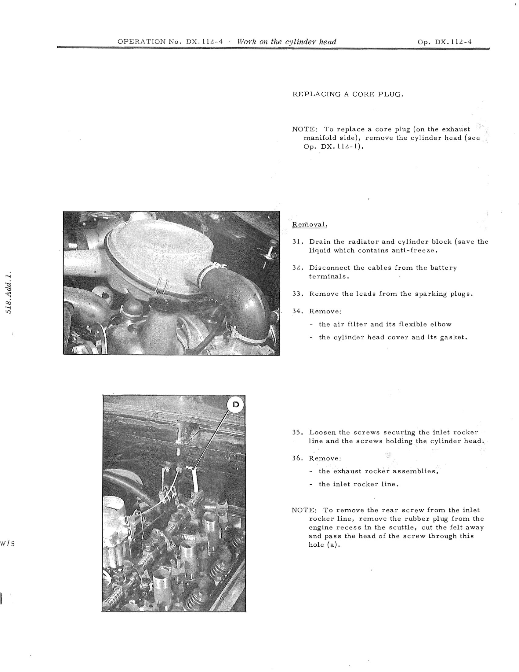 Work on the cylinder head, page 85 of 750 — DS21 & DS21M / DS19A & DS19MA Repair Manual