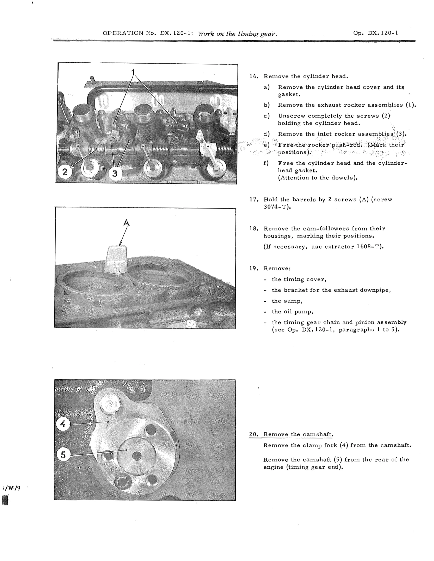 Work on the timing gear, page 92 of 750 — DS21 & DS21M / DS19A & DS19MA Repair Manual