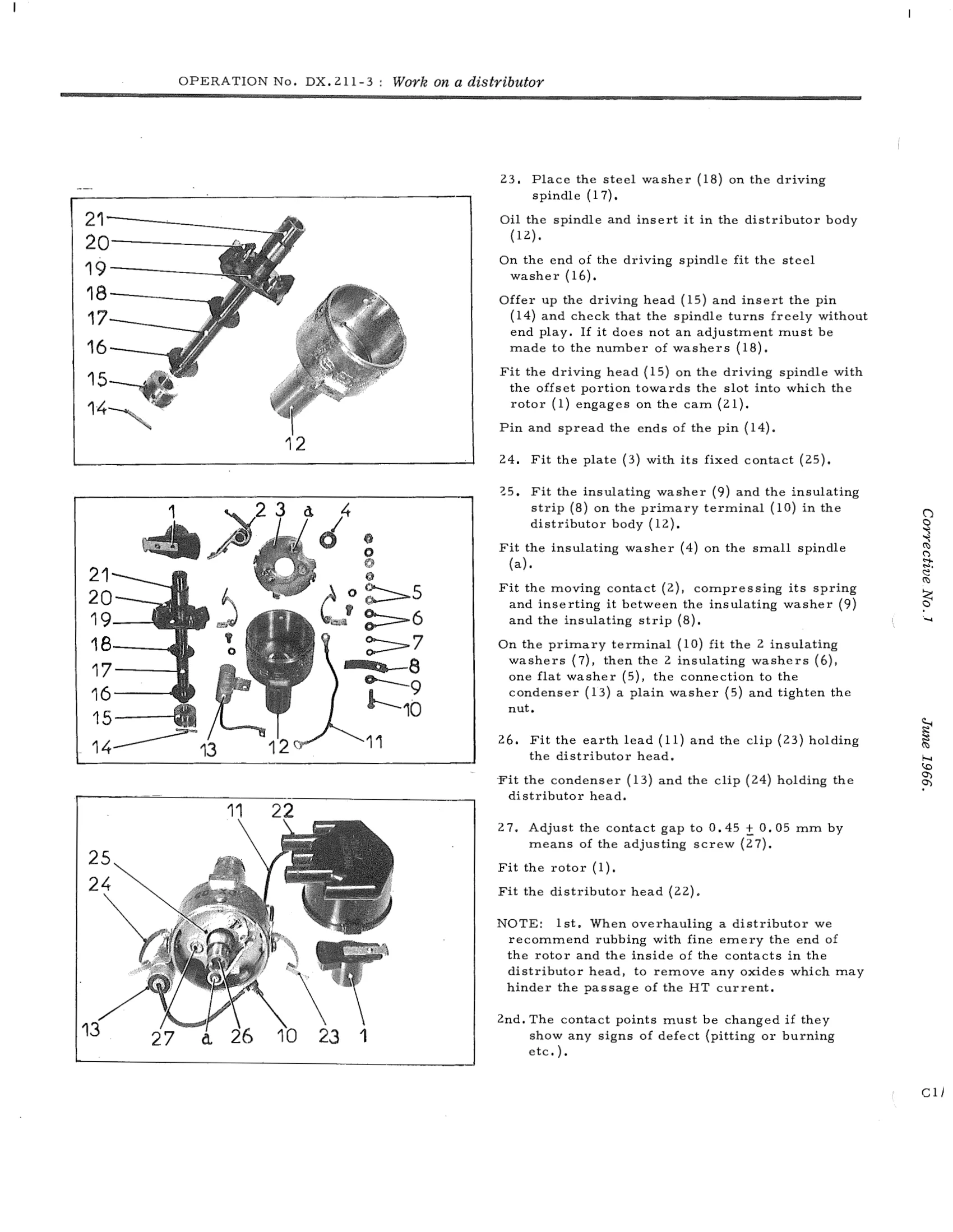 Work on a distributor, page 136 of 750 — DS21 & DS21M / DS19A & DS19MA Repair Manual