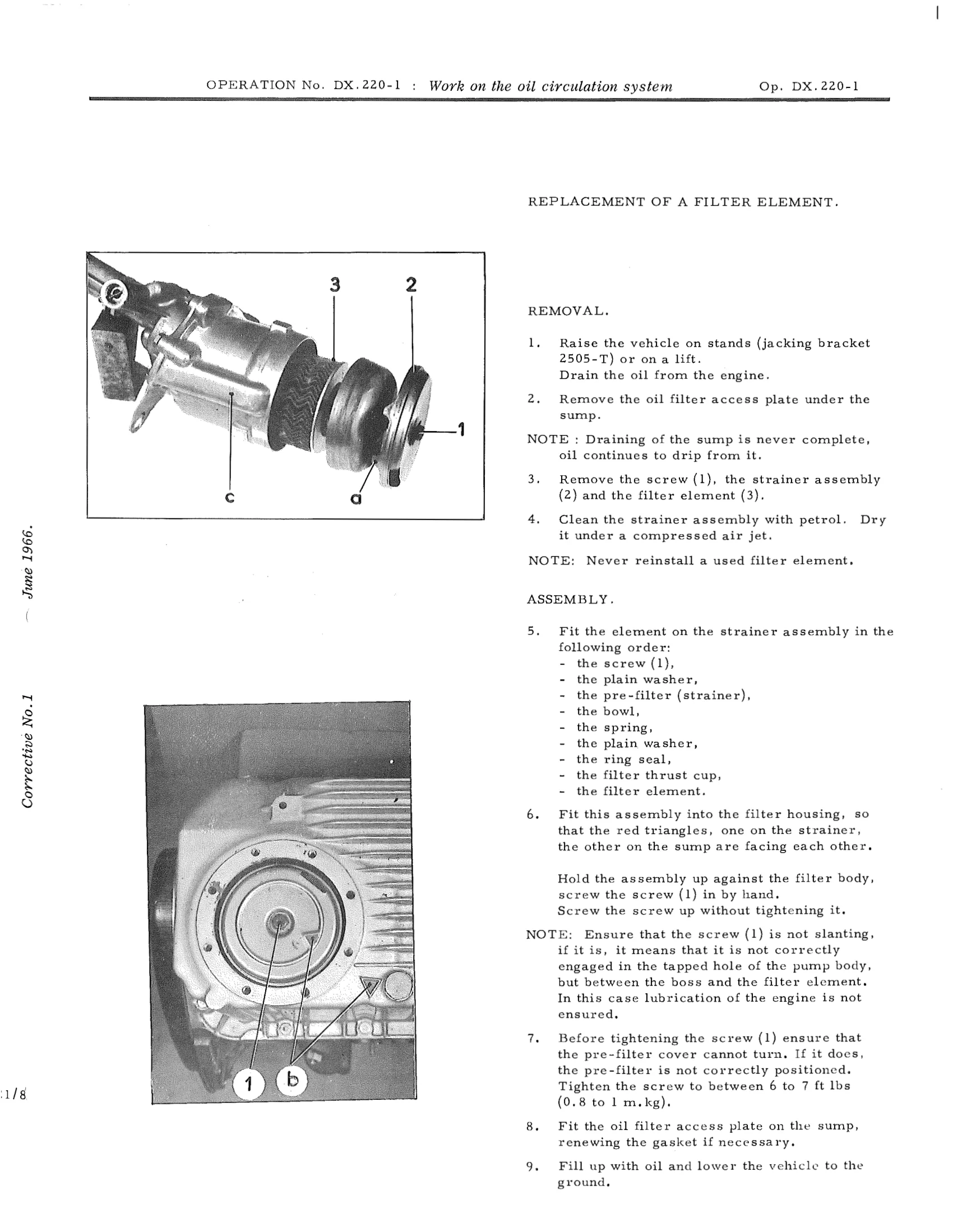 Work on the oil circulation system, page 140 of 750 — DS21 & DS21M / DS19A & DS19MA Repair Manual