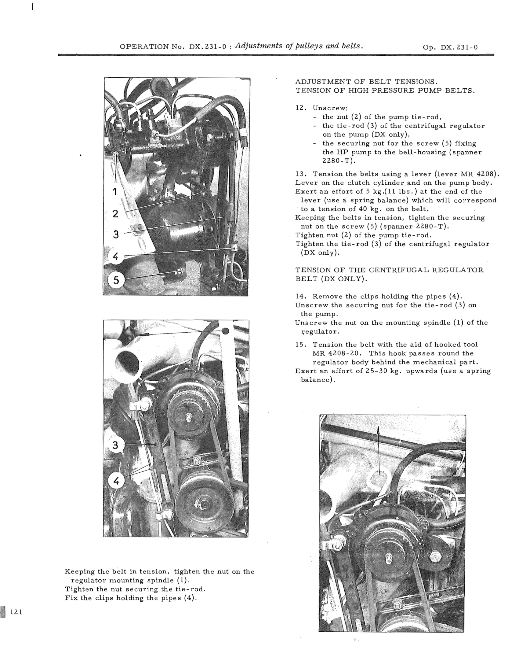 Adjustments of pulleys and belts, page 148 of 750 — DS21 & DS21M / DS19A & DS19MA Repair Manual