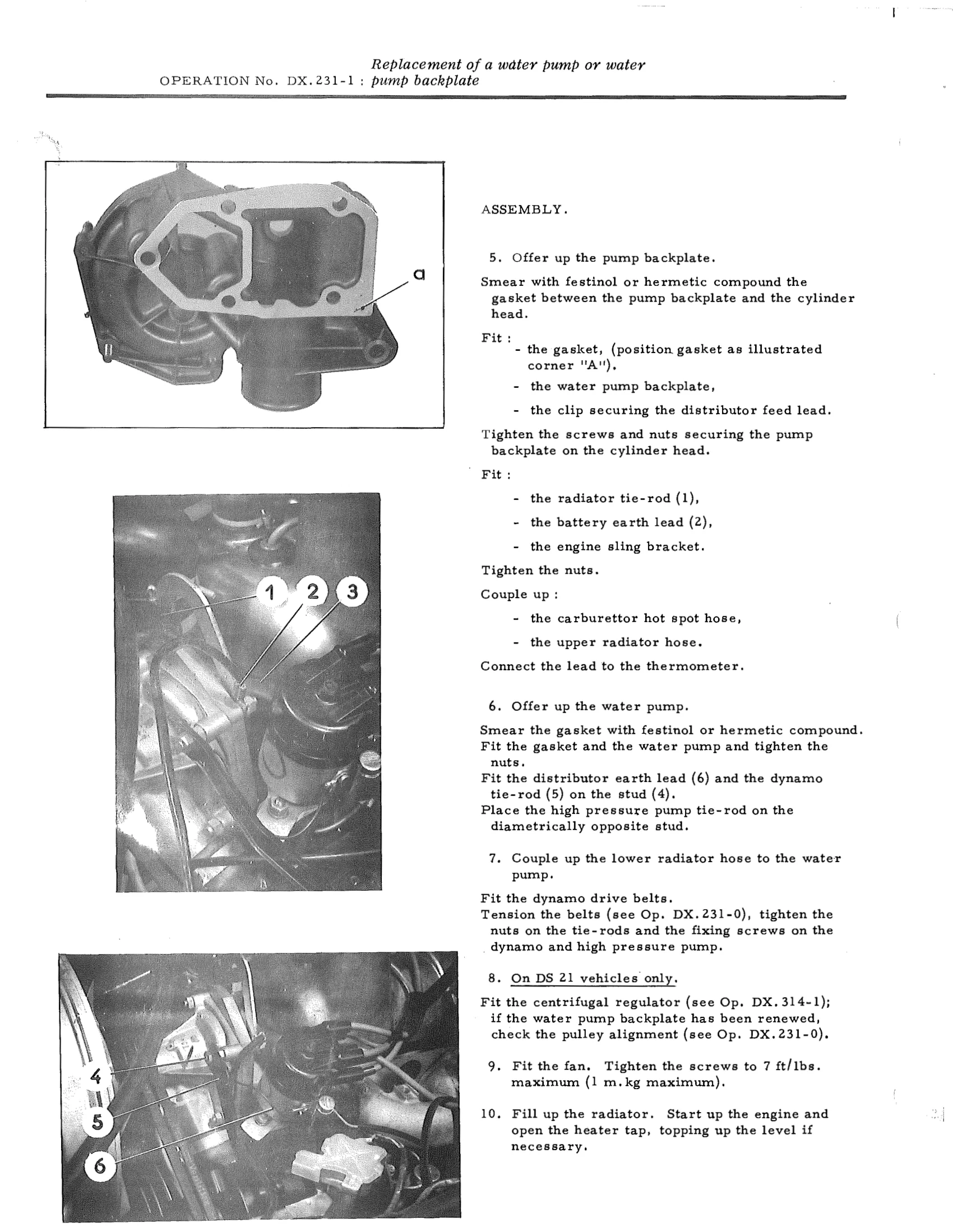 Replace water pump, page 151 of 750 — DS21 & DS21M / DS19A & DS19MA Repair Manual