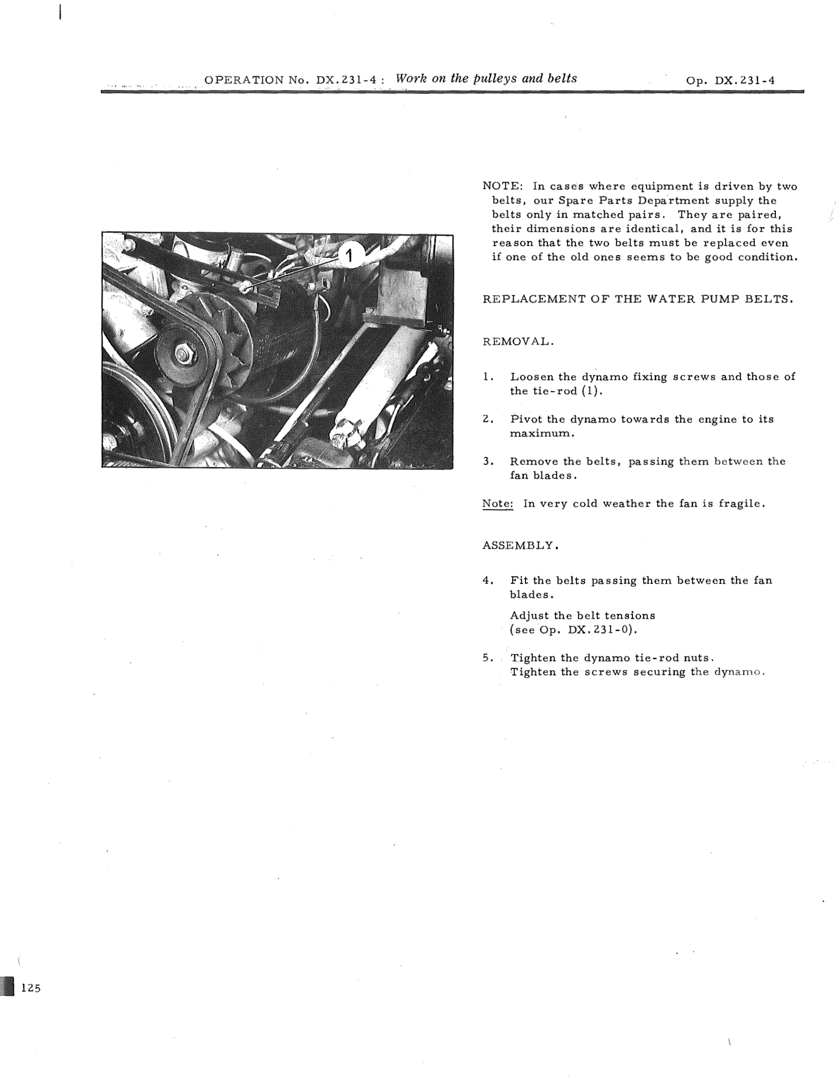 Work on the pulleys and belts, page 152 of 750 — DS21 & DS21M / DS19A & DS19MA Repair Manual