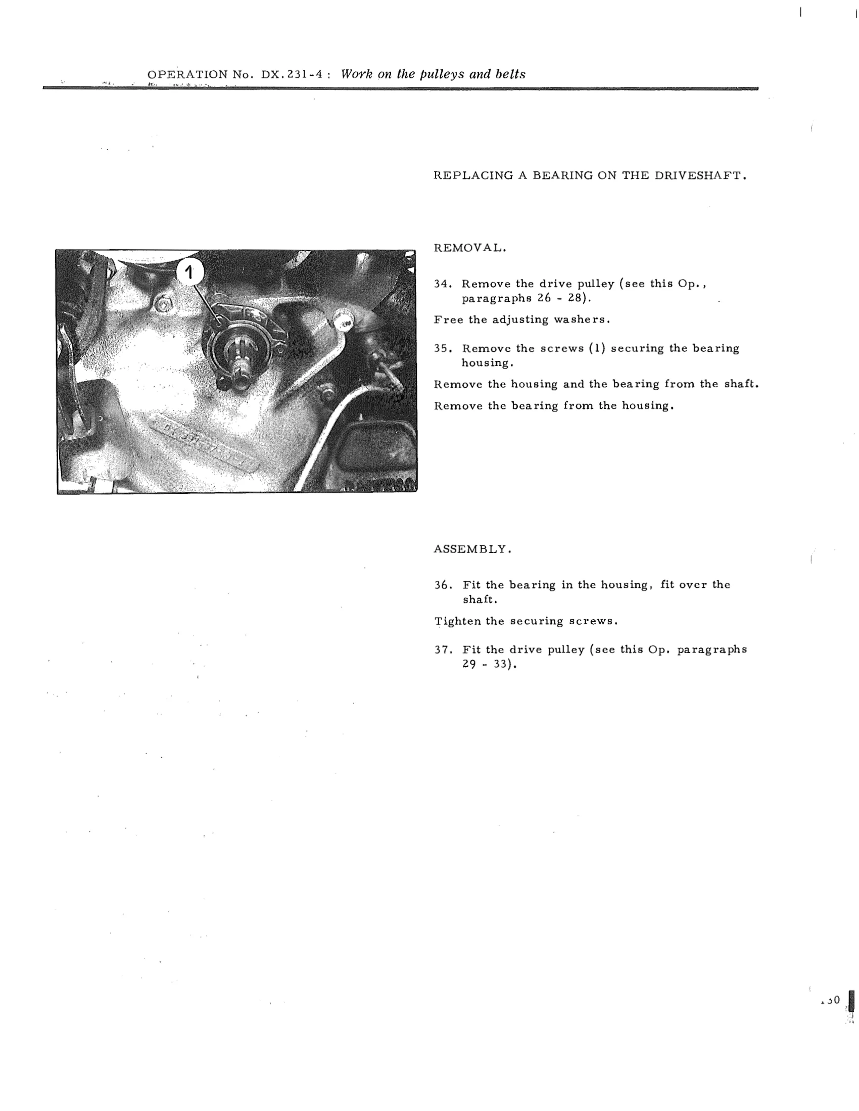 Work on the pulleys and belts, page 156 of 750 — DS21 & DS21M / DS19A & DS19MA Repair Manual