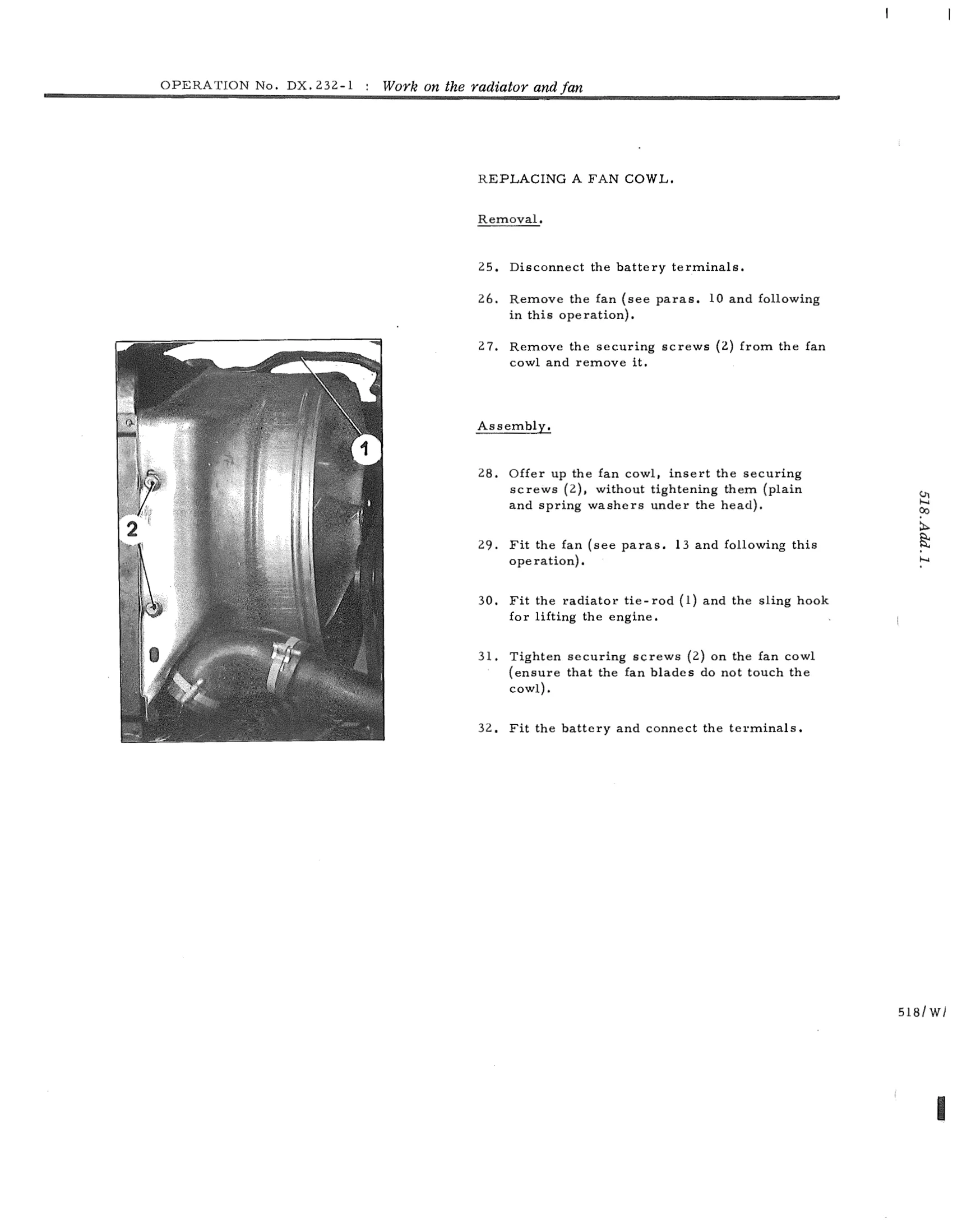 Work on the radiator and fan, page 160 of 750 — DS21 & DS21M / DS19A & DS19MA Repair Manual