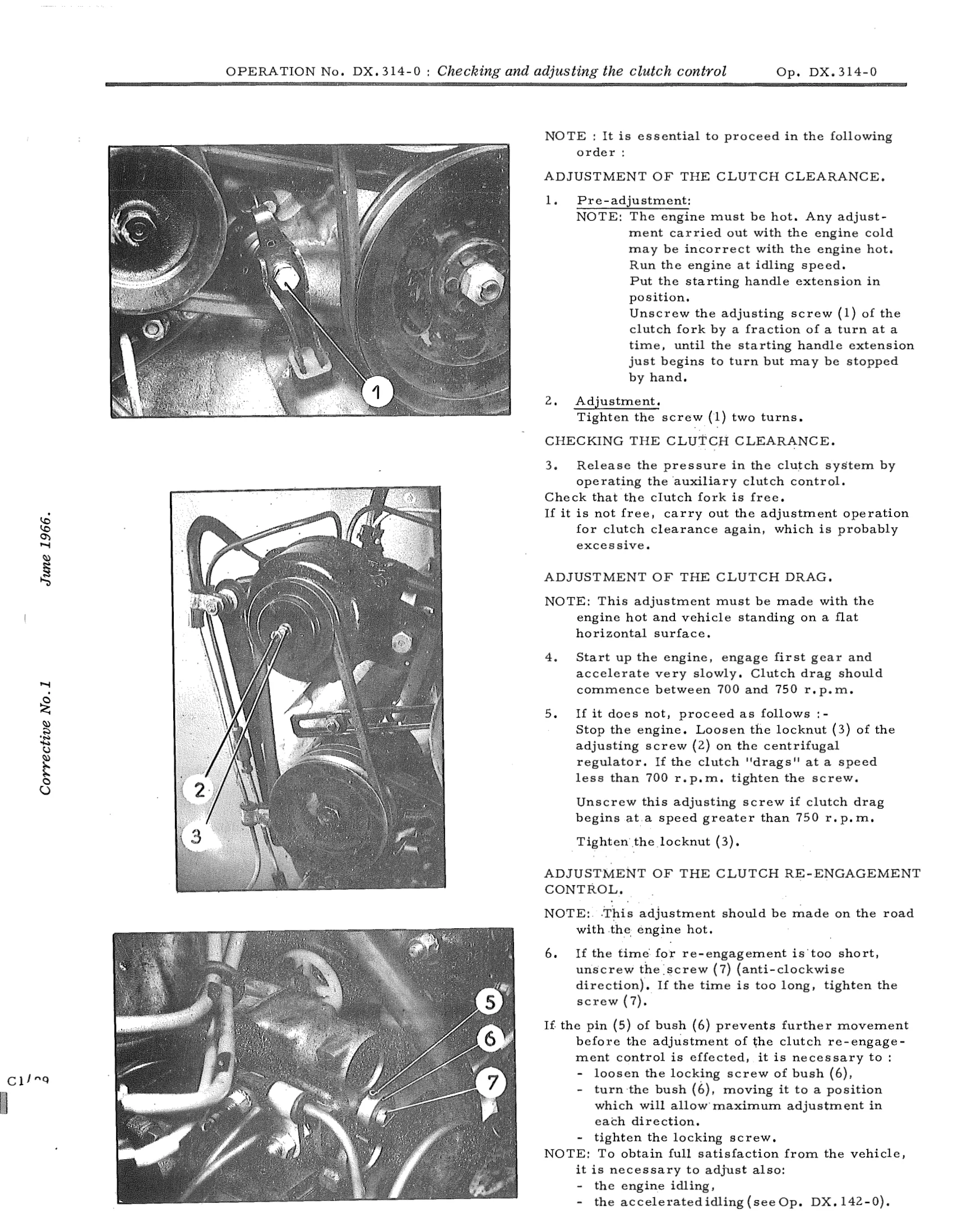; Checking and adjusting the clutch control, page 167 of 750 — DS21 & DS21M / DS19A & DS19MA Repair Manual