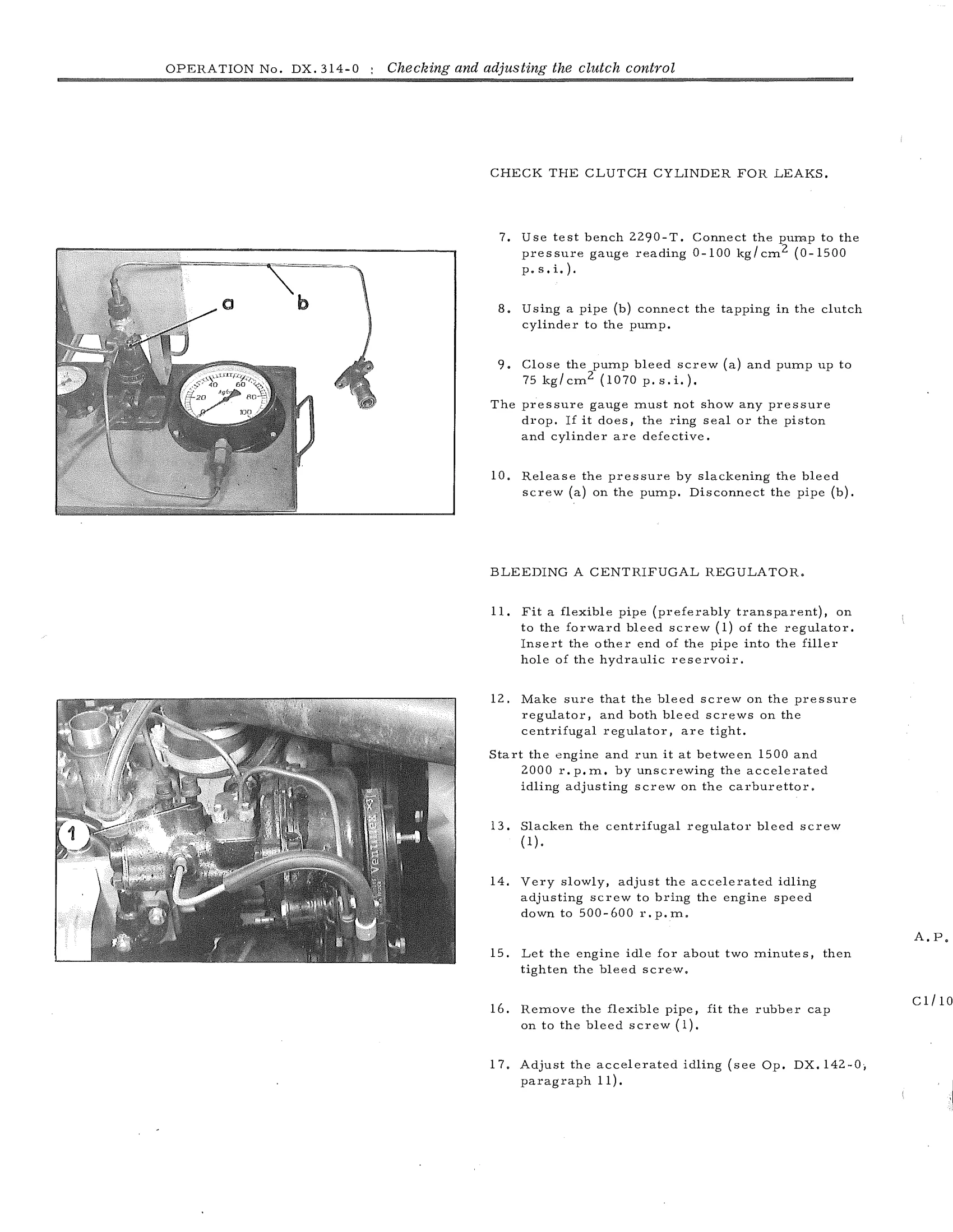 ; Checking and adjusting the clutch control, page 168 of 750 — DS21 & DS21M / DS19A & DS19MA Repair Manual