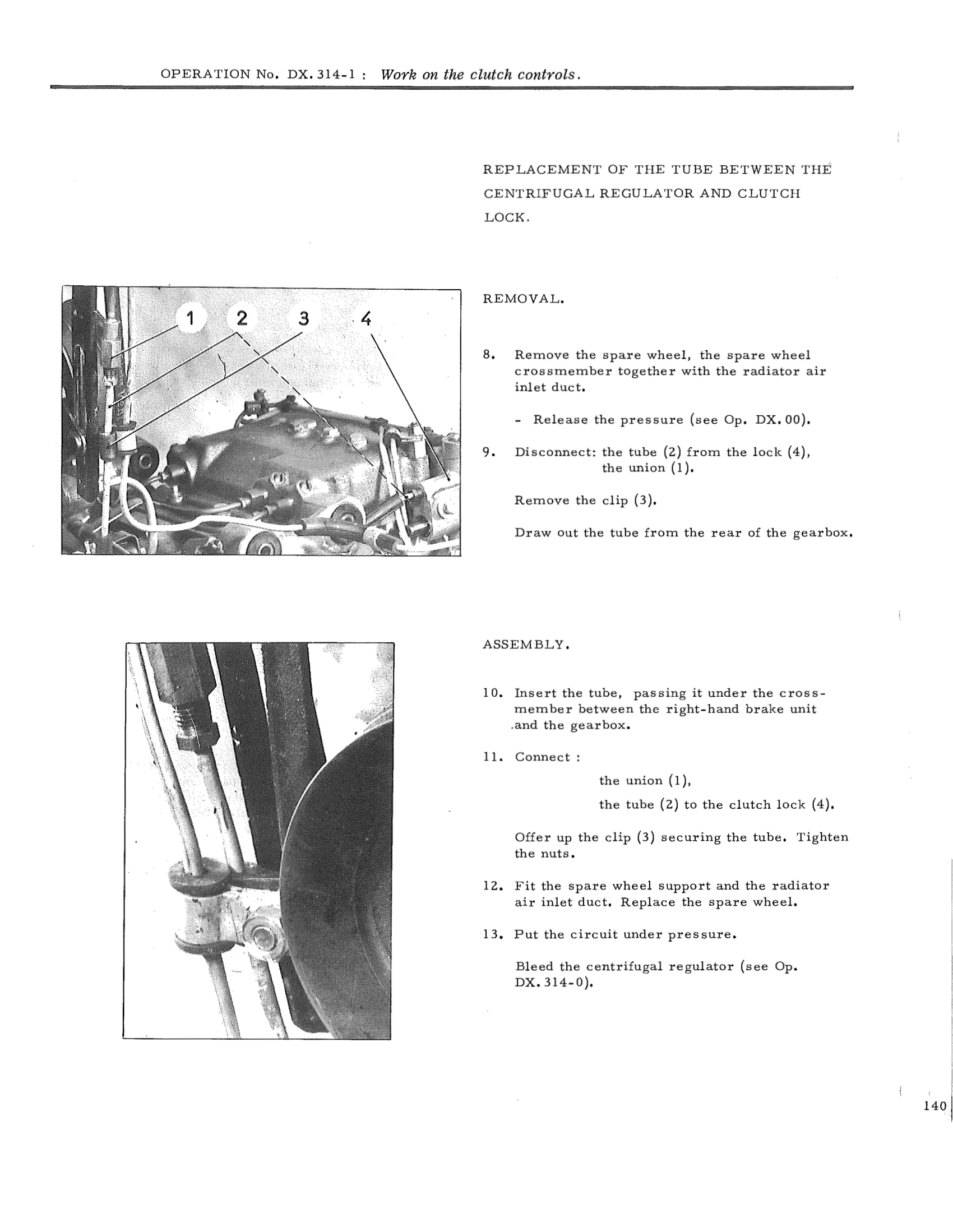 Work on the clutch controls, page 170 of 750 — DS21 & DS21M / DS19A & DS19MA Repair Manual