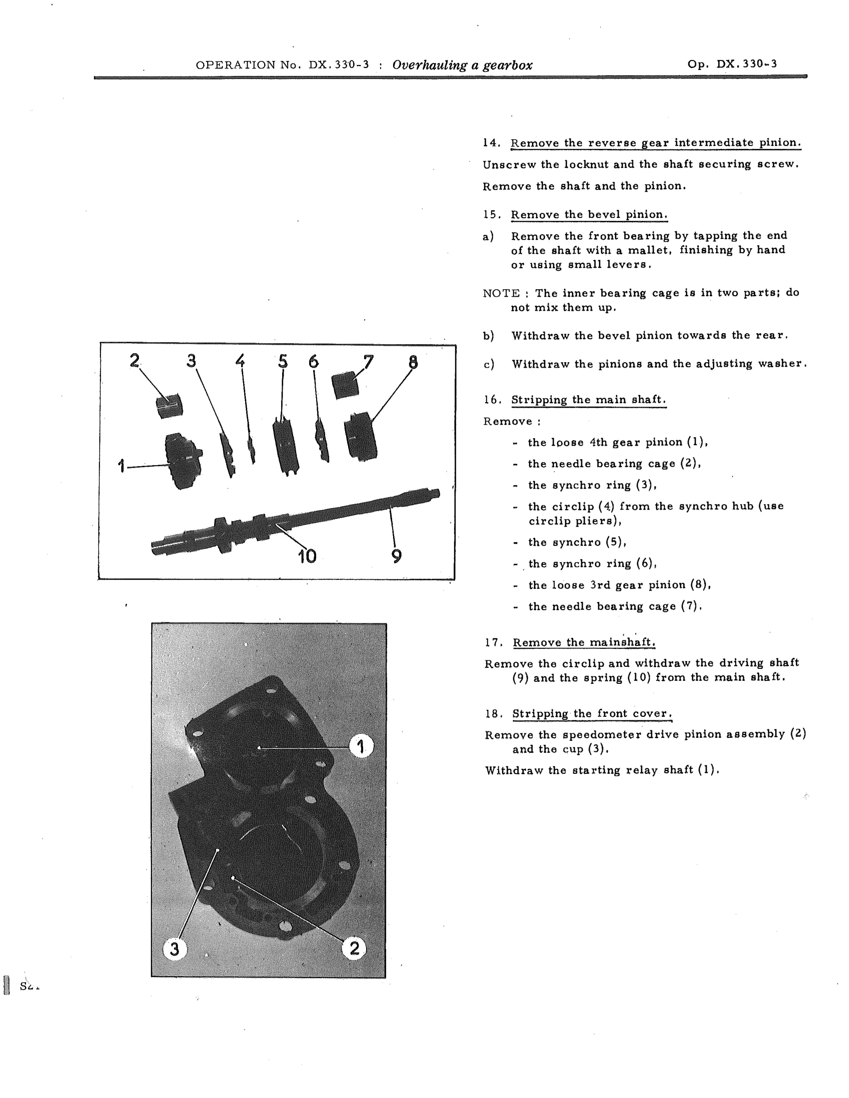 Overhauling a gearbox, page 185 of 750 — DS21 & DS21M / DS19A & DS19MA Repair Manual