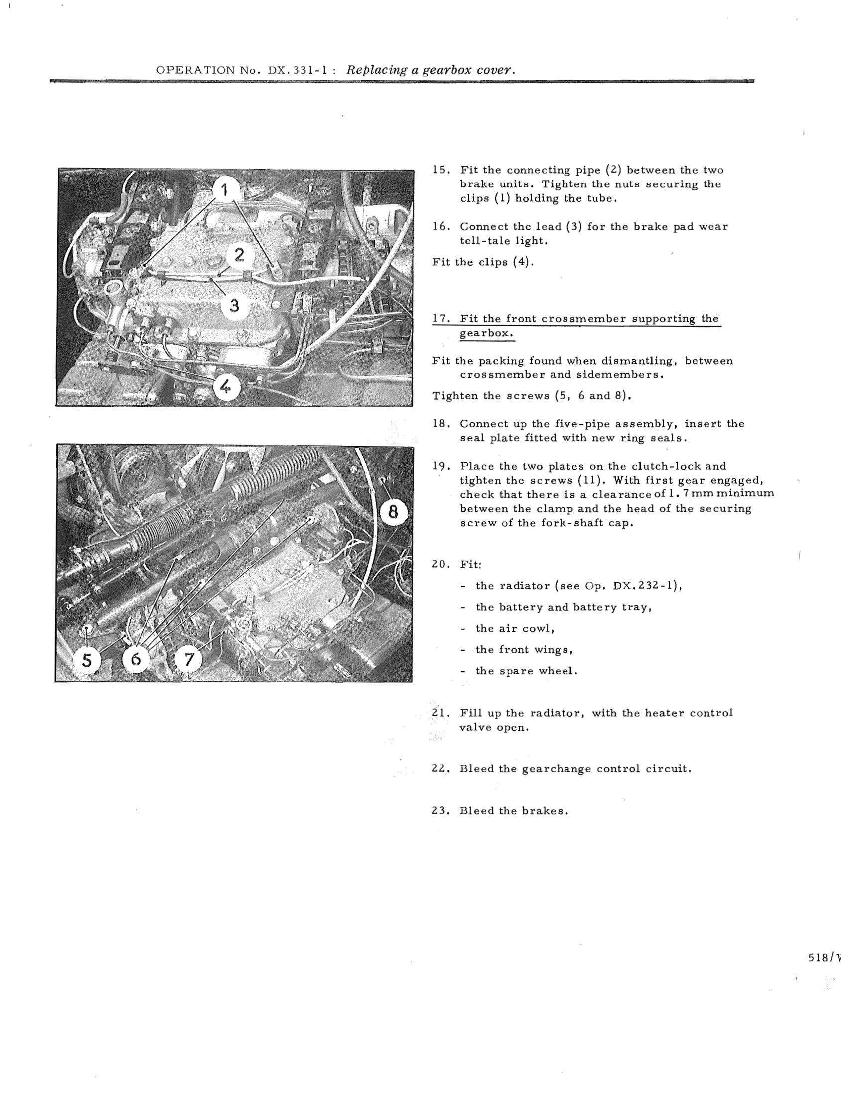 ; Replacing a gearbox cover, page 216 of 750 — DS21 & DS21M / DS19A & DS19MA Repair Manual