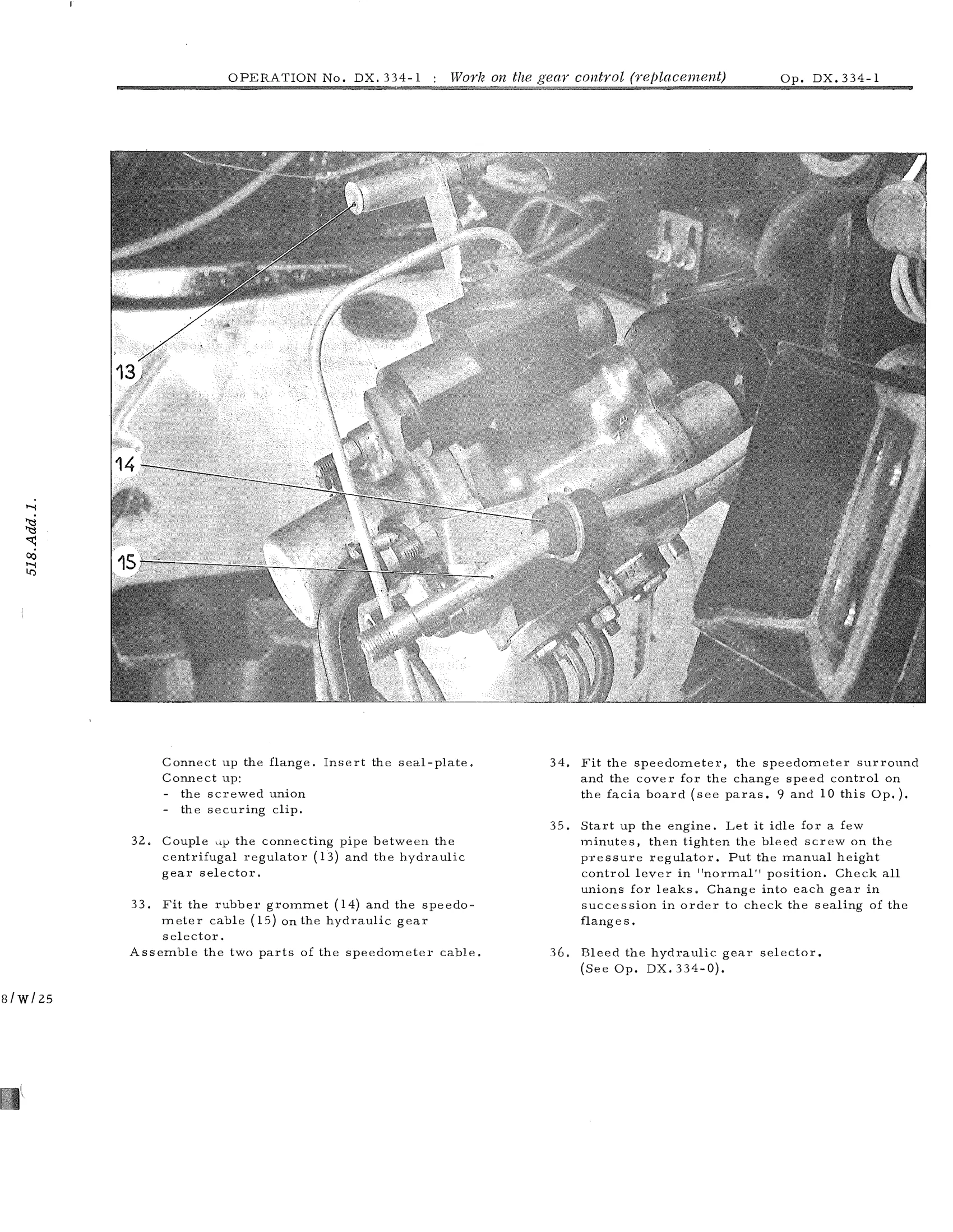 Work on the gear control (replacement), page 223 of 750 — DS21 & DS21M / DS19A & DS19MA Repair Manual