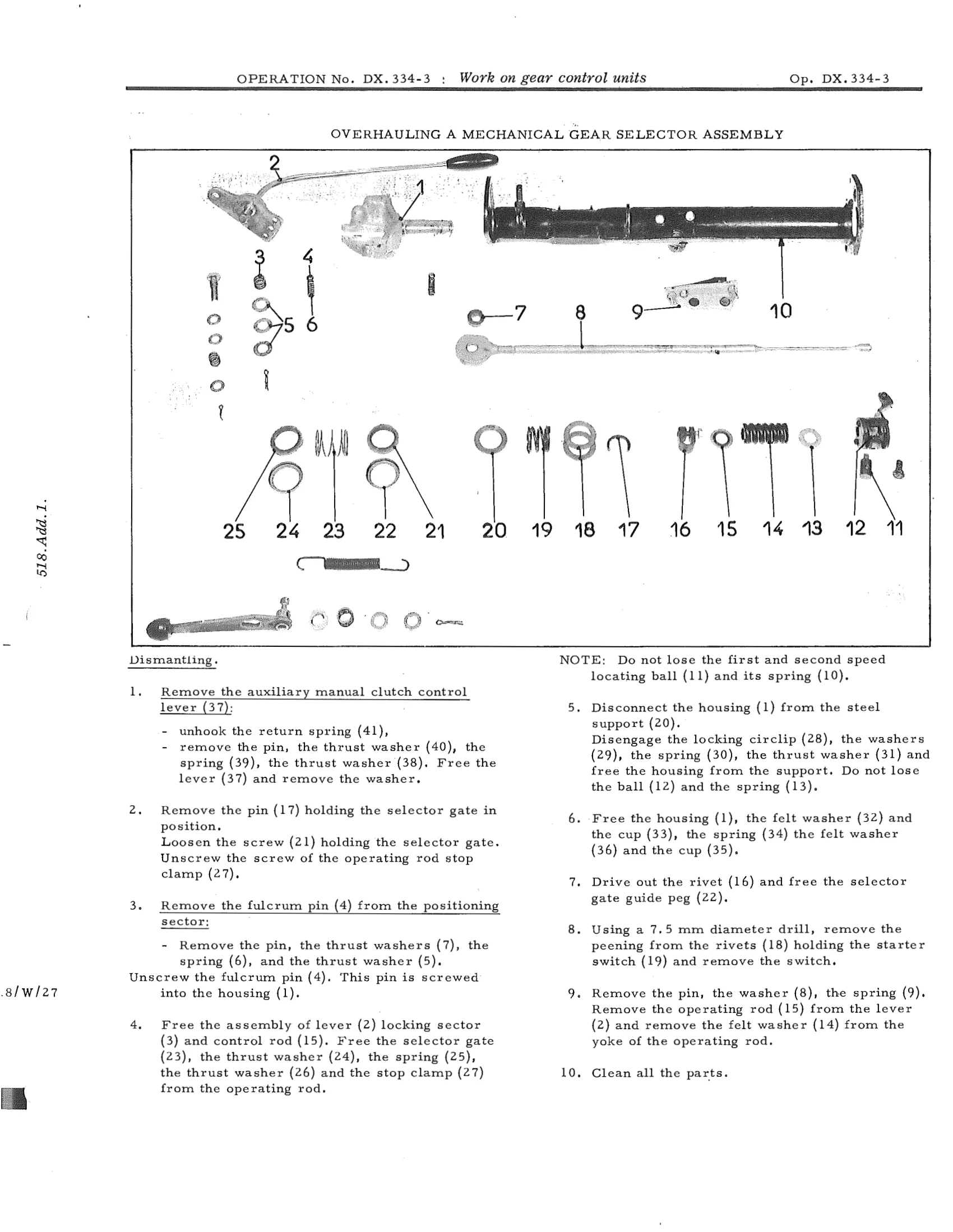 Work on gear control units, page 225 of 750 — DS21 & DS21M / DS19A & DS19MA Repair Manual