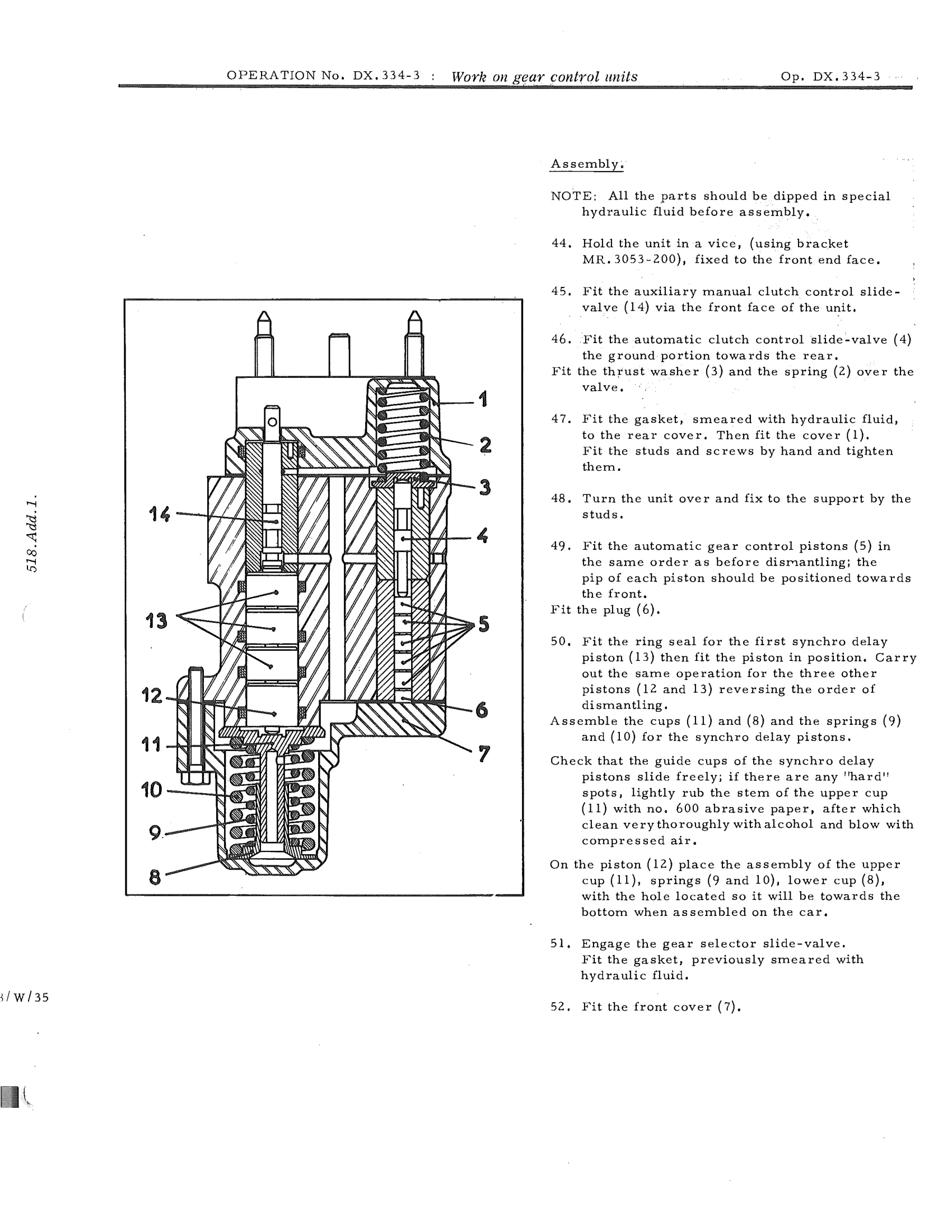 O/haul hydr. gear selector, page 233 of 750 — DS21 & DS21M / DS19A & DS19MA Repair Manual