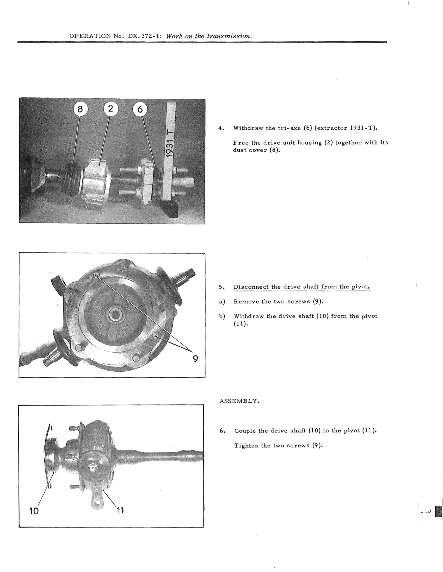 Work on the transmission, page 249 of 750 — DS21 & DS21M / DS19A & DS19MA Repair Manual