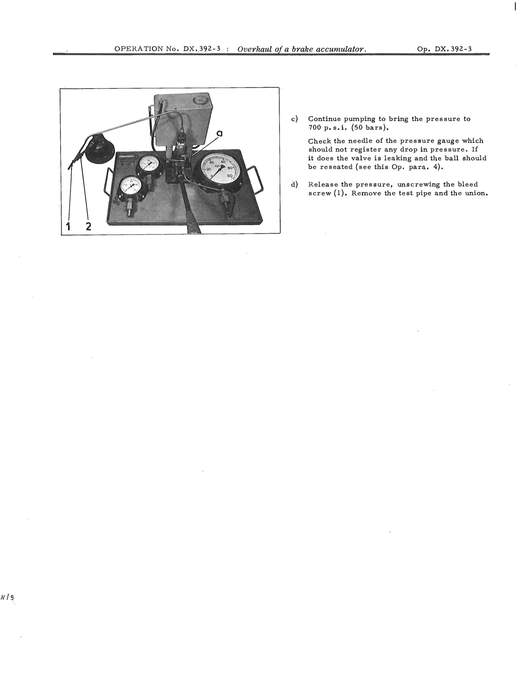 Overhaul of a brake accumulator, page 272 of 750 — DS21 & DS21M / DS19A & DS19MA Repair Manual